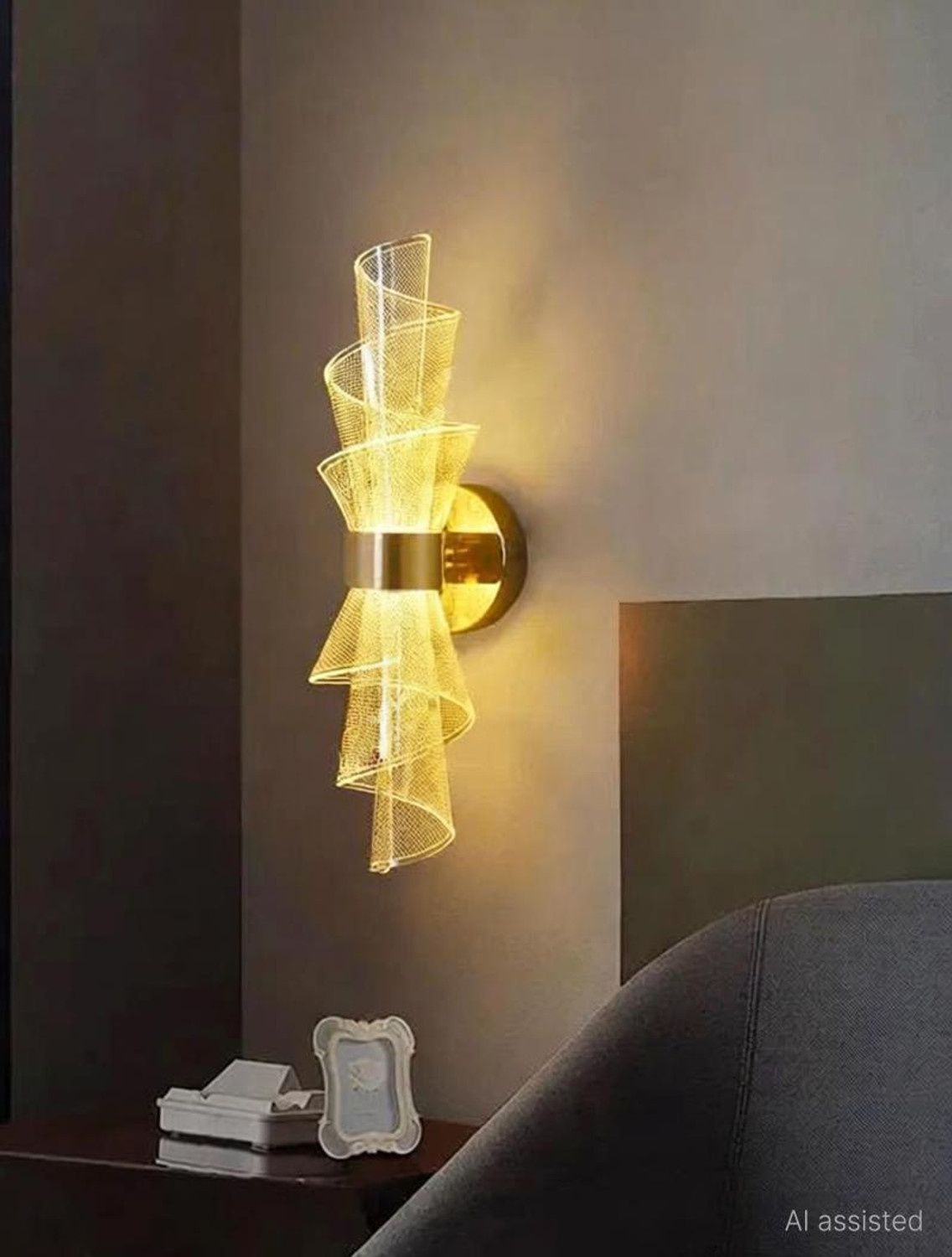 Image of Adwait Swing Arm Wall Light Wall Lamp With Bulb
