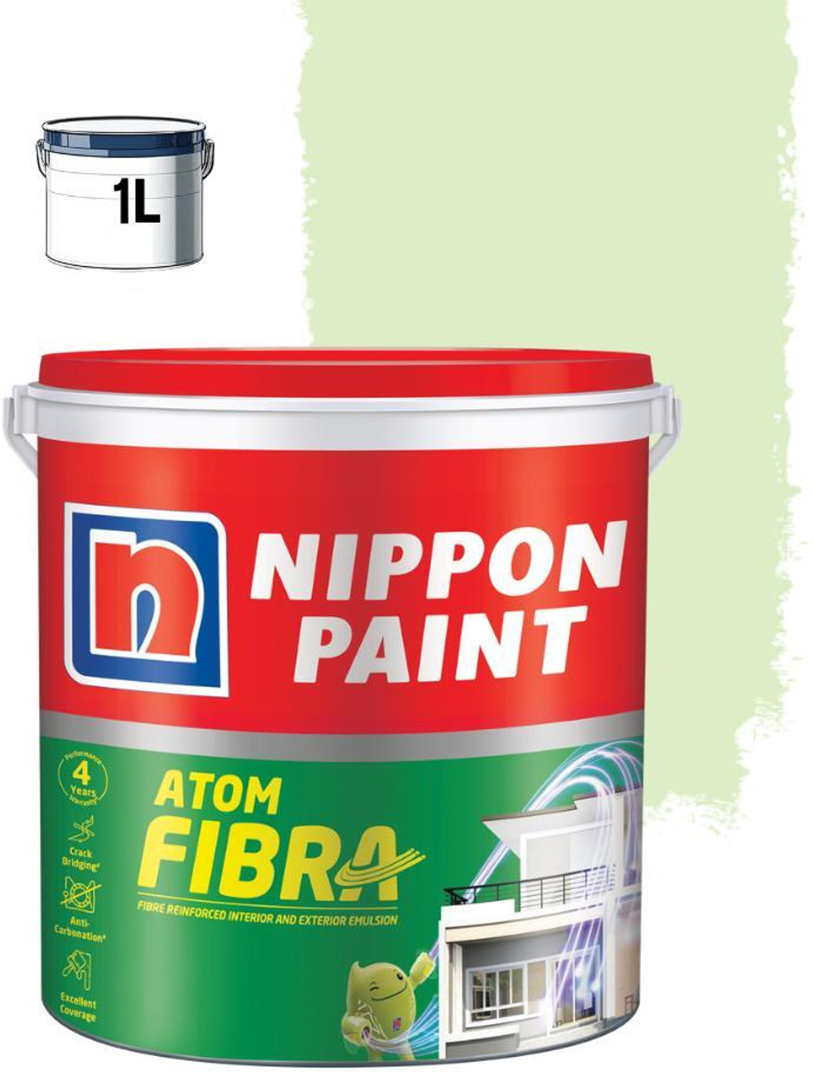 Image of Nippon Paint Quick Coat BRICK DYE Emulsion Wall Paint (10 kg)