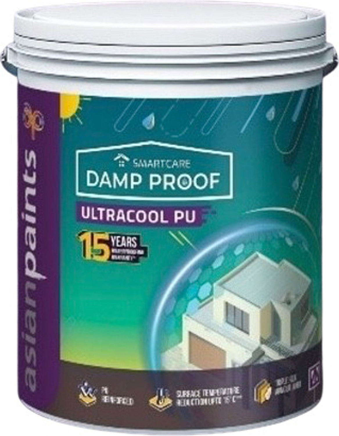 Image of Asian paint ASPAINT022 White Emulsion Wall Paint (2 L)