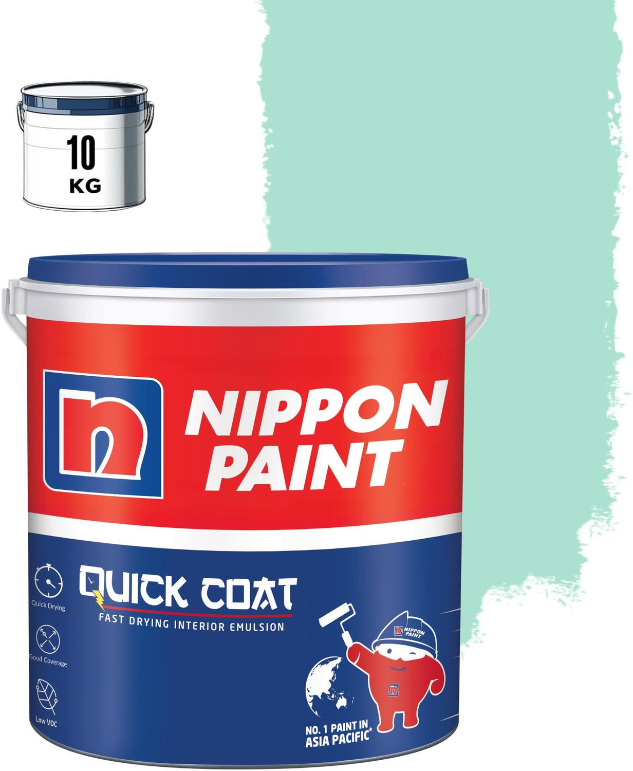 Image of Nippon Paint Quick Coat SNOW WHITE Emulsion Wall Paint (10 kg)