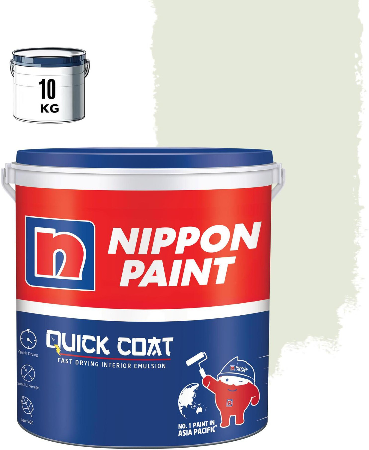Image of Nippon Paint Quick Coat BASKET BEIGE Emulsion Wall Paint (10 kg)