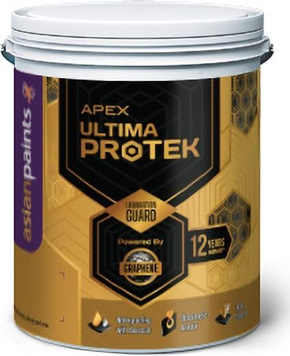 Image of Asian Paints Ultima Protek White Emulsion Wall Paint (9 L)
