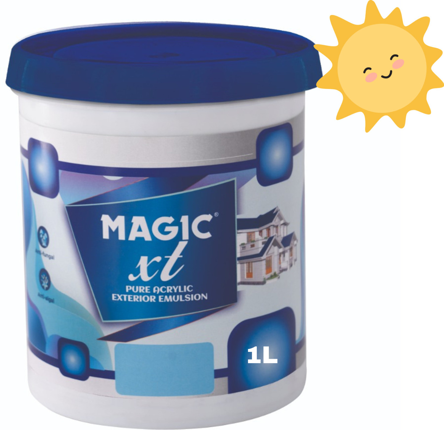 Image of Asian Paints SMARTCARE DAMP SHEATH EXTERIOR WHITE WALL PRIMER WHITE Emulsion Wall Paint (1 L)