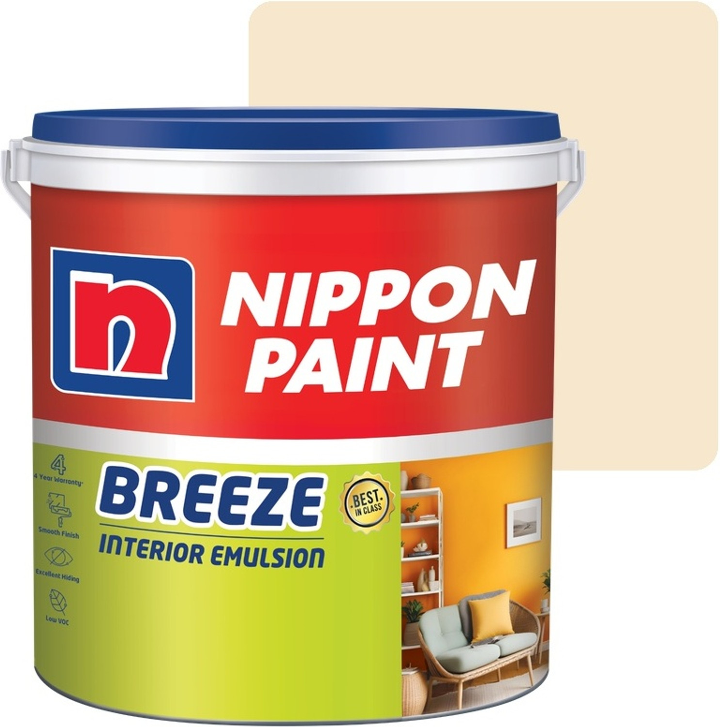 Image of Nippon Paint Quick Coat BASKET BEIGE Emulsion Wall Paint (10 kg)
