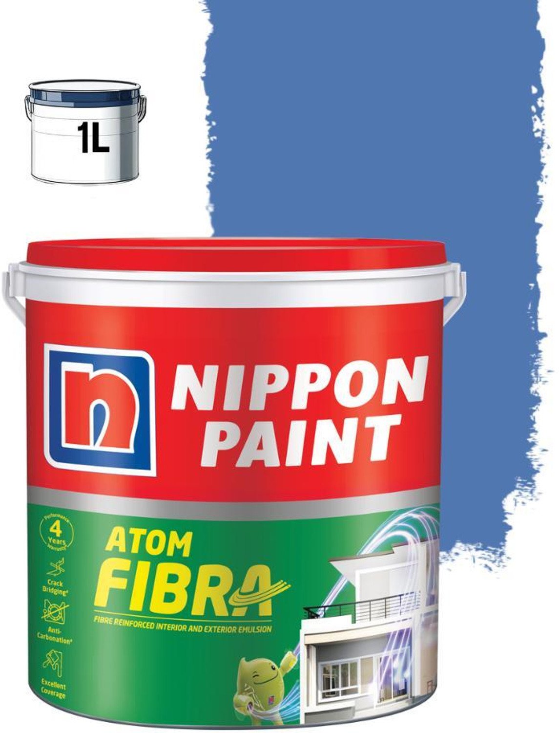 Image of Nippon Paint Quick Coat BRICK DYE Emulsion Wall Paint (10 kg)