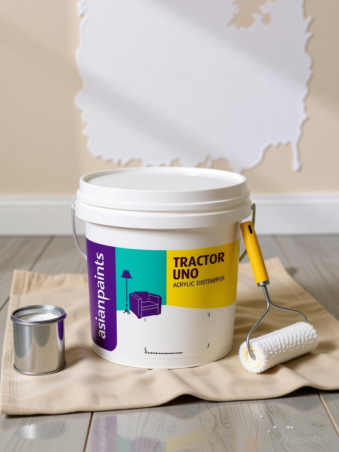 Image of Asian Paints DAMP SHEATH EXTERIOR 1L White Emulsion Wall Paint (1 L)