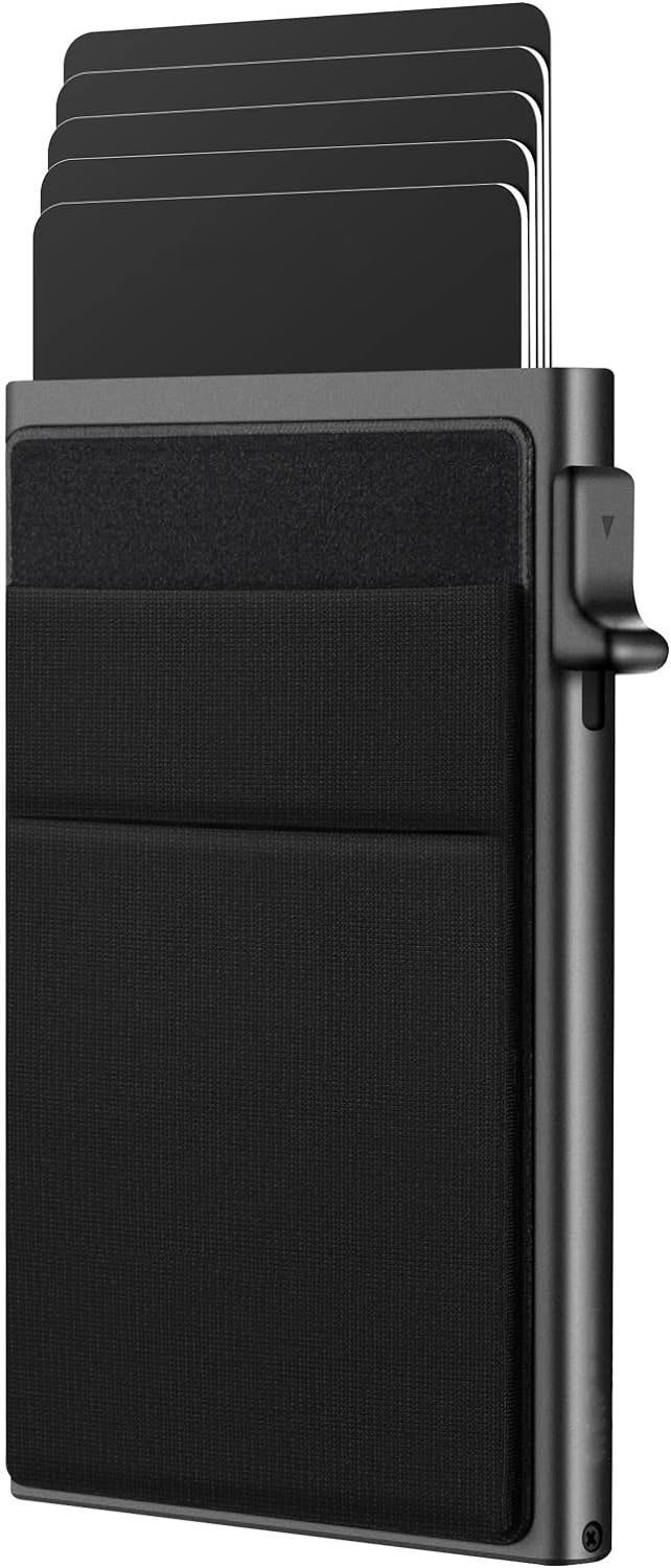 Image of Alton Men & Women Casual, Trendy, Formal Black Genuine Leather RFID Card Holder (10 Card Slots)