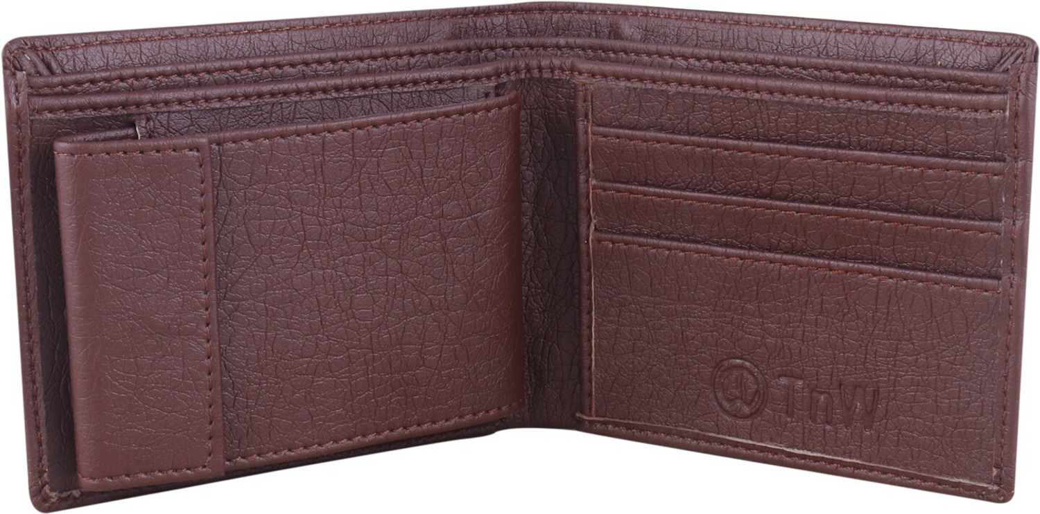 Image of BeUnick Men Casual, Trendy Tan Artificial Leather Wallet (11 Card Slots)