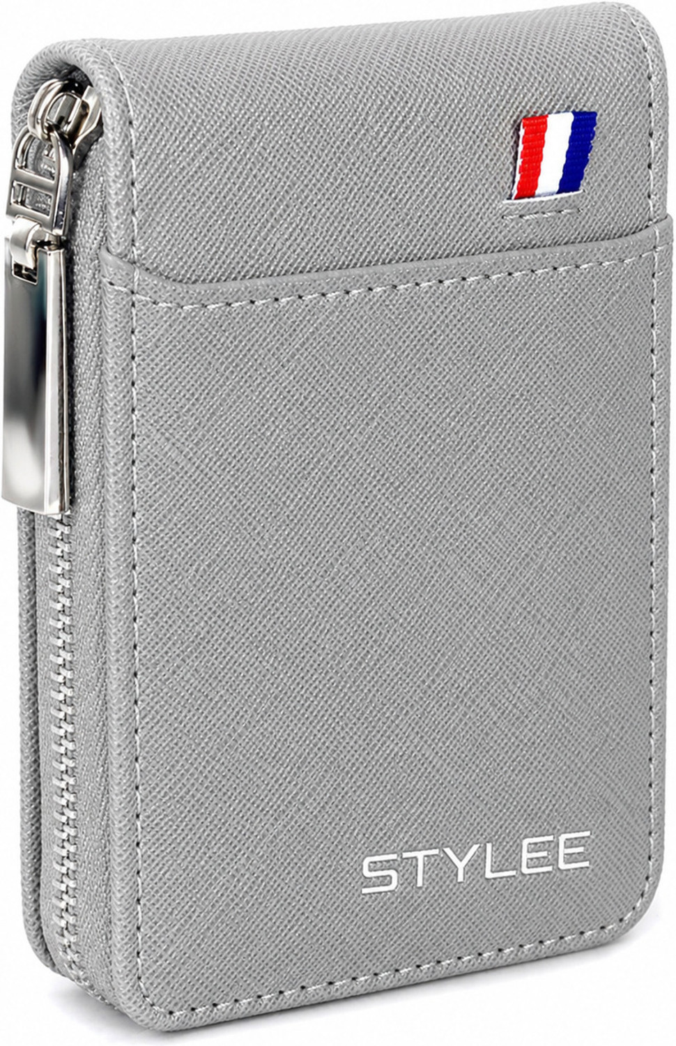 stylee Men Travel, Trendy Grey Artificial Leather Card Holder (11 Card Slots) - Image 1