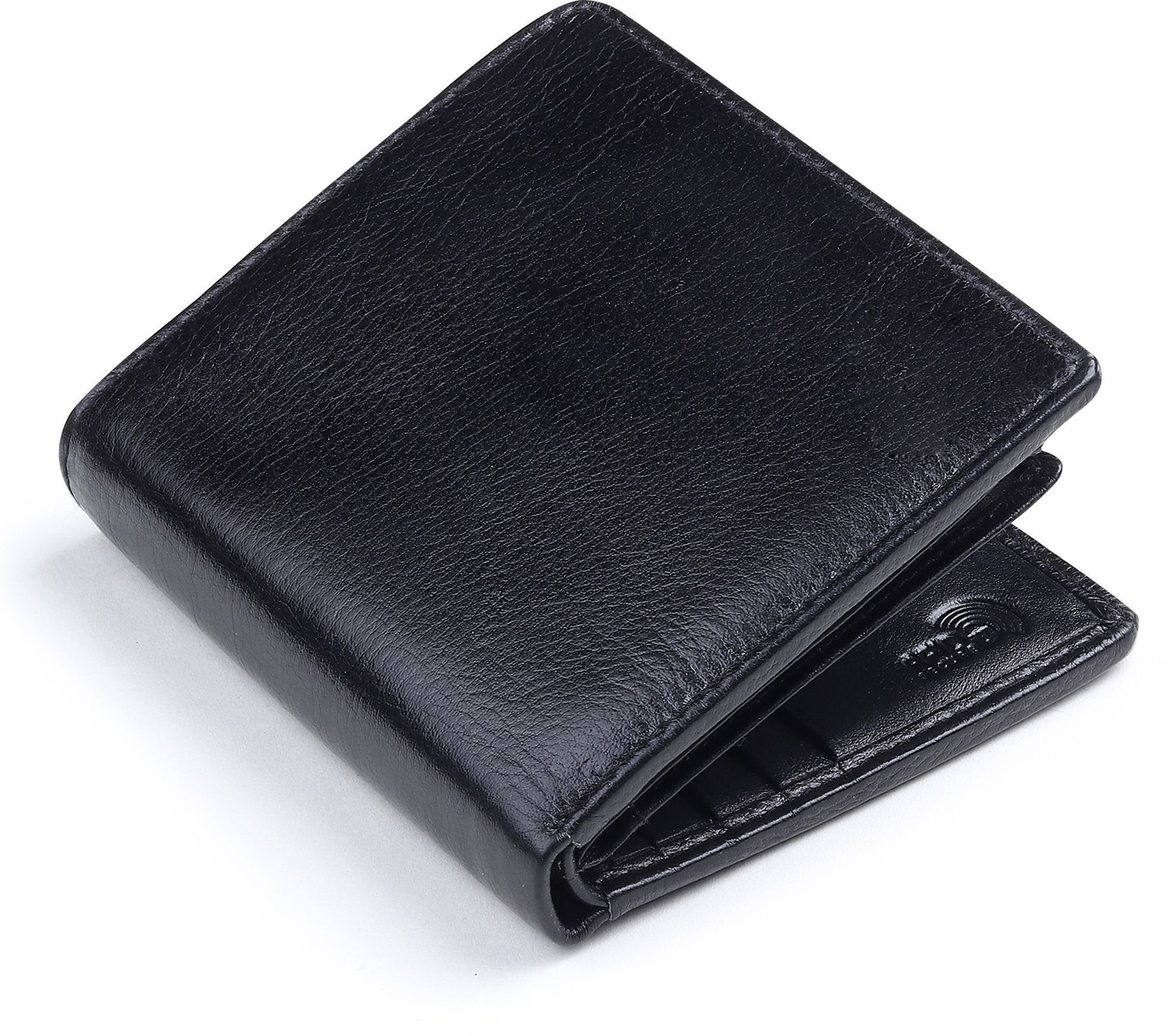 Image of Landmine Men Trendy, Formal Black Genuine Leather RFID Wallet (7 Card Slots)