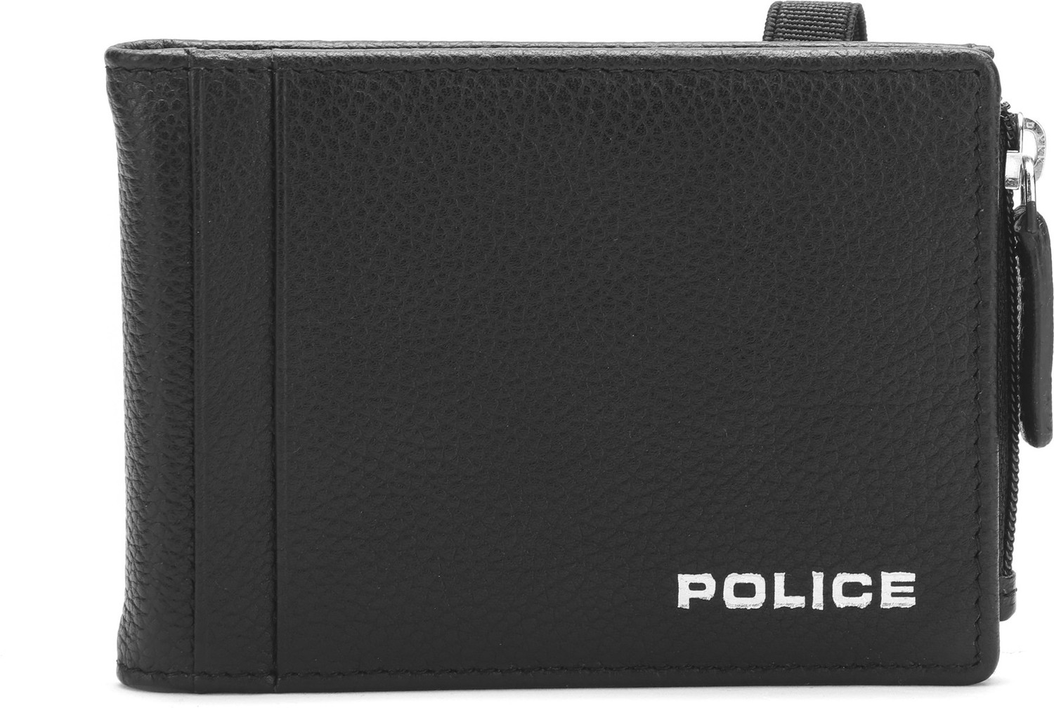 Image of Police Men Black Genuine Leather Card Holder (6 Card Slots)