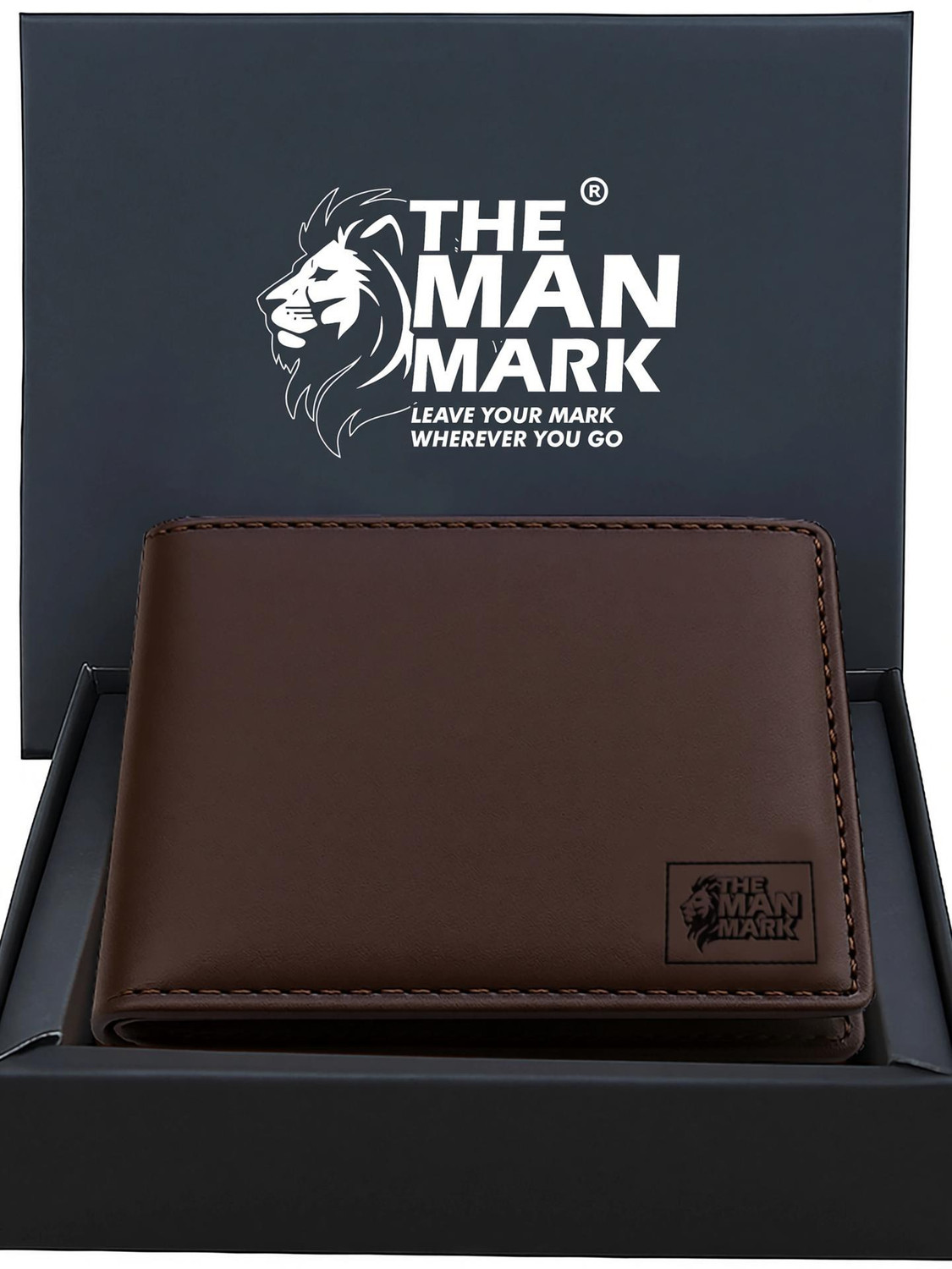 The Man Mark Brown Leather Wallet - Image 5