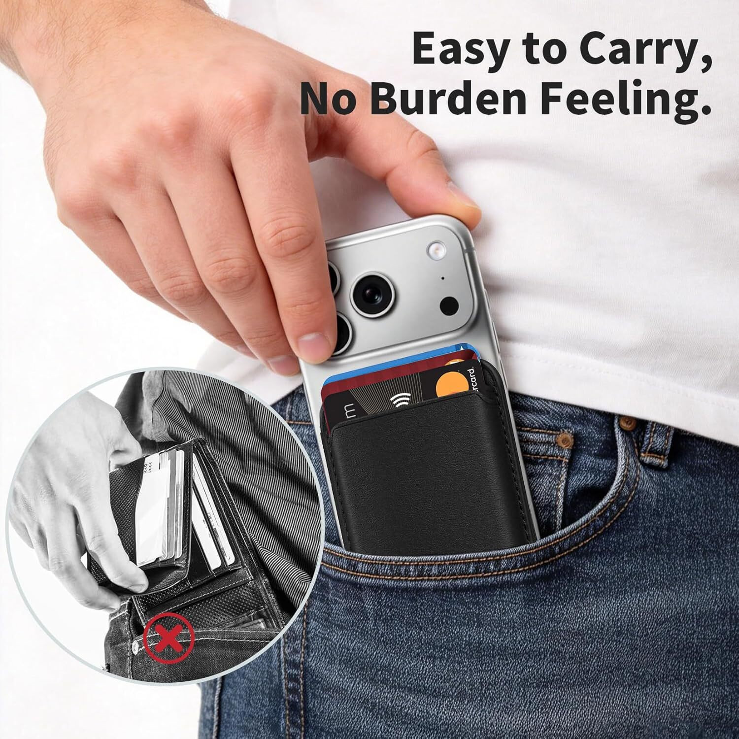 Image of Alton Men & Women Casual, Trendy, Formal Black Genuine Leather RFID Card Holder (10 Card Slots)