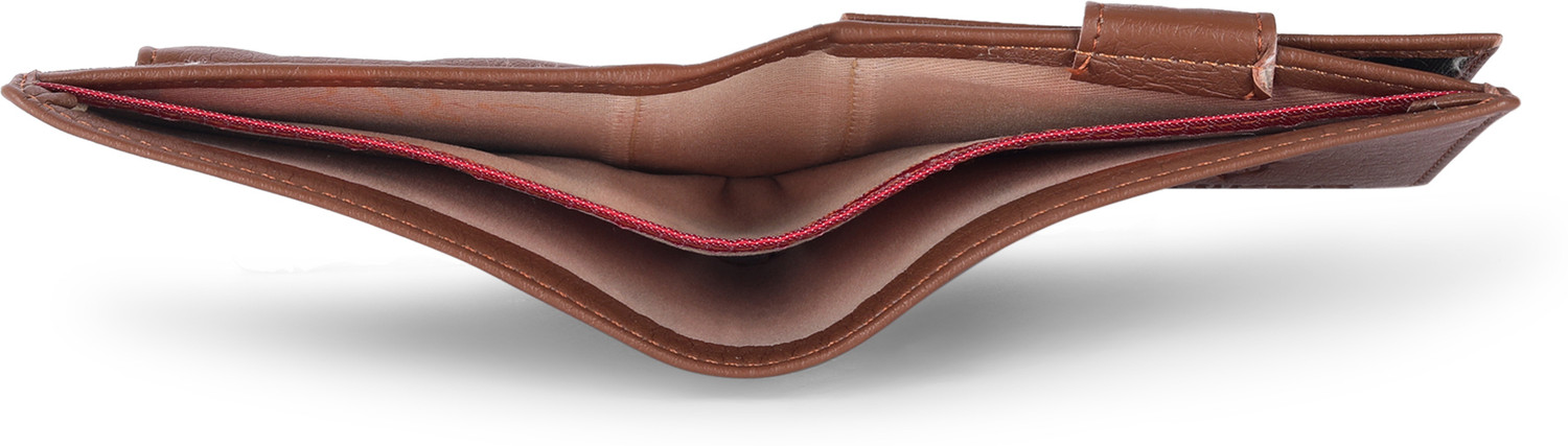 Image of BeUnick Men Casual, Trendy Tan Artificial Leather Wallet (11 Card Slots)