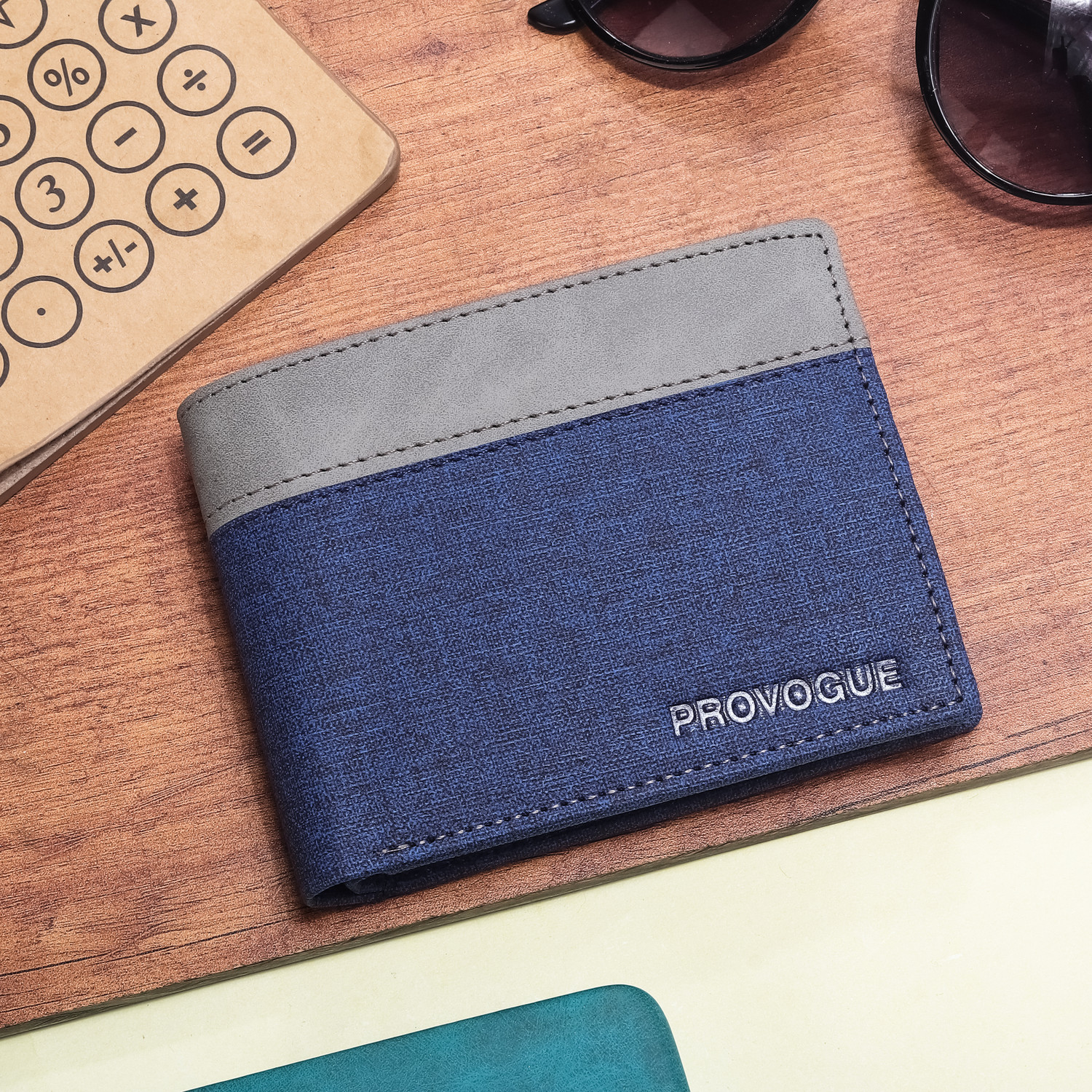 Image of BeUnick Men Casual, Trendy Tan Artificial Leather Wallet (11 Card Slots)