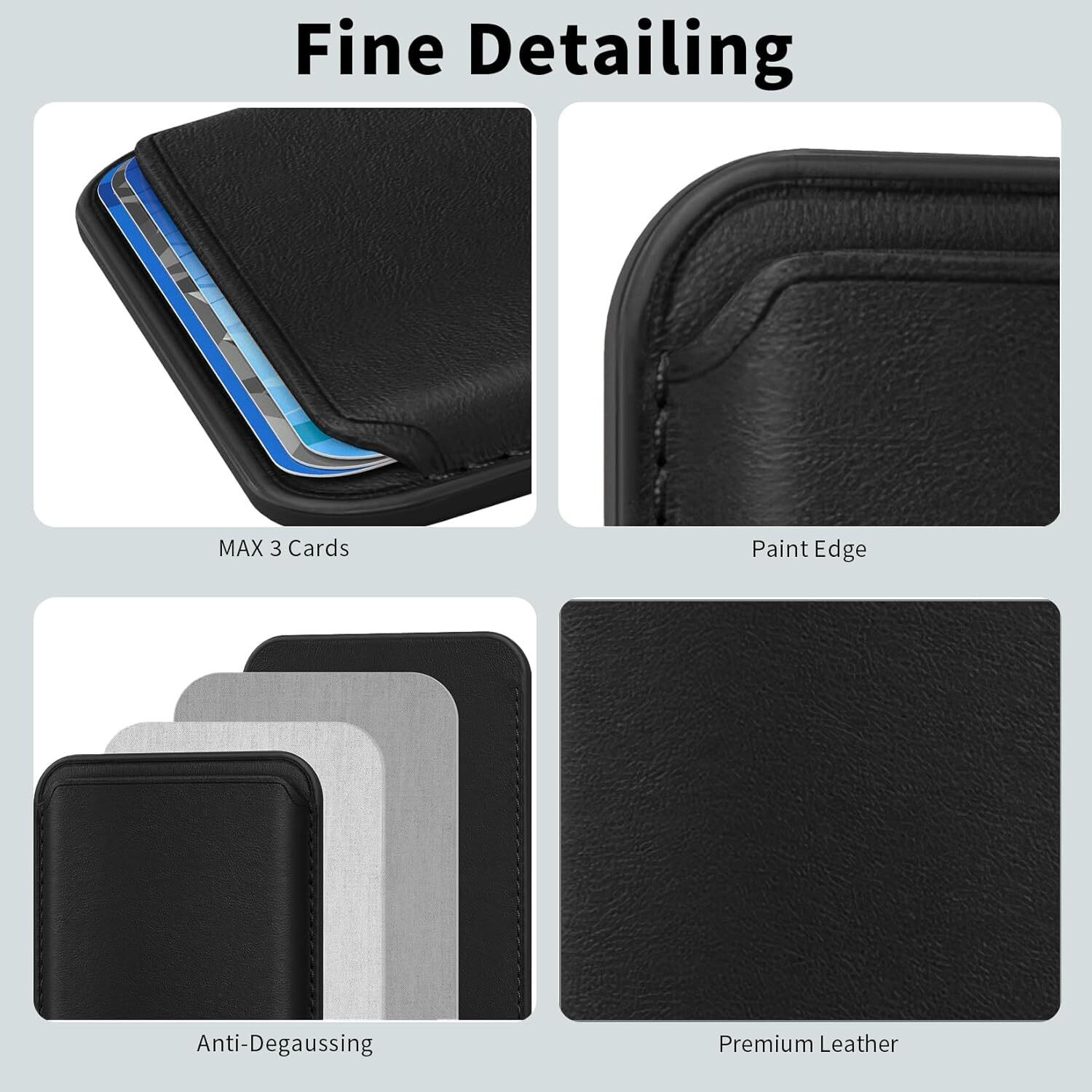 Image of Alton Men & Women Casual, Trendy, Formal Black Genuine Leather RFID Card Holder (10 Card Slots)