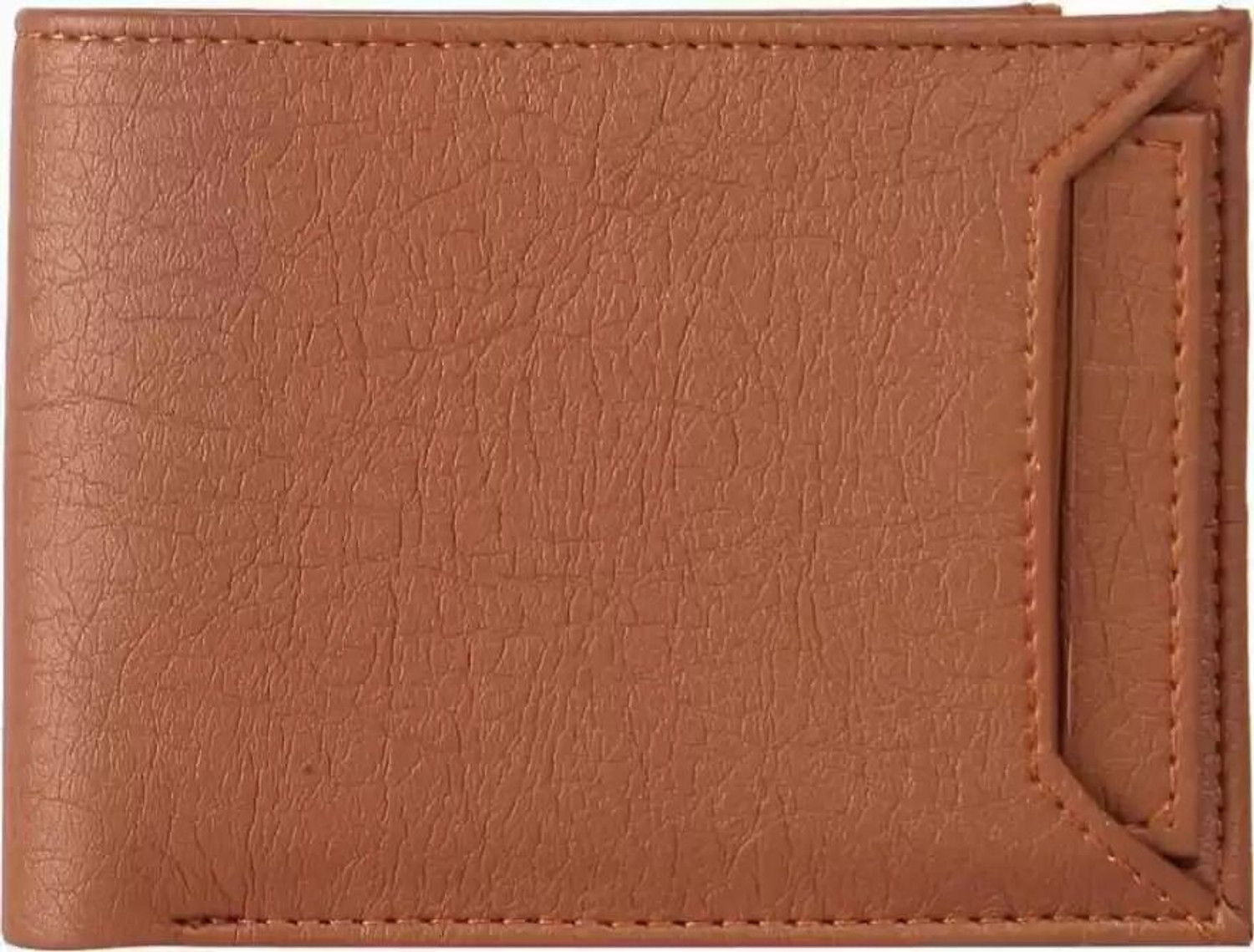 Image of BeUnick Men Casual, Trendy Tan Artificial Leather Wallet (11 Card Slots)