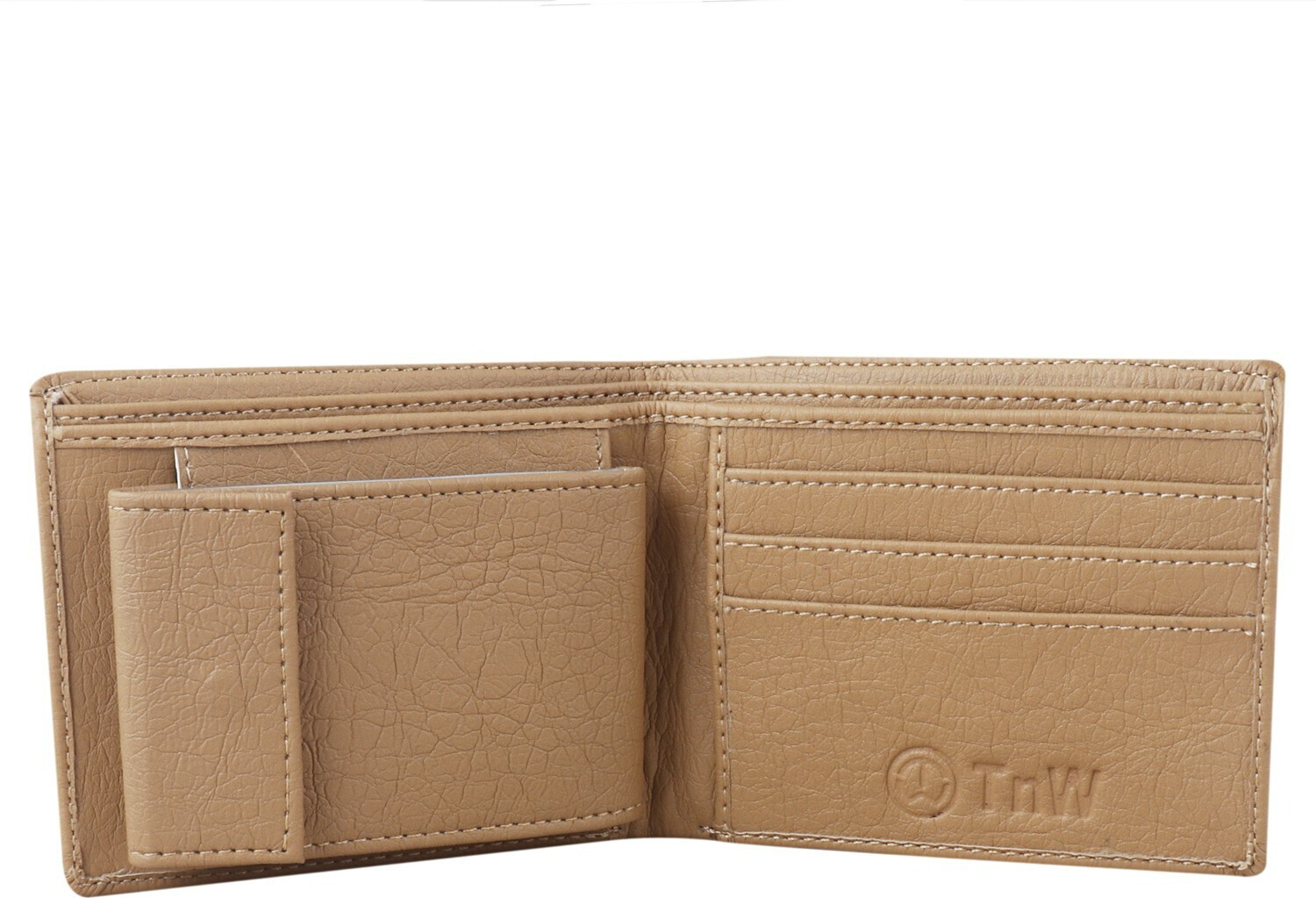 Image of BeUnick Men Casual, Trendy Tan Artificial Leather Wallet (11 Card Slots)