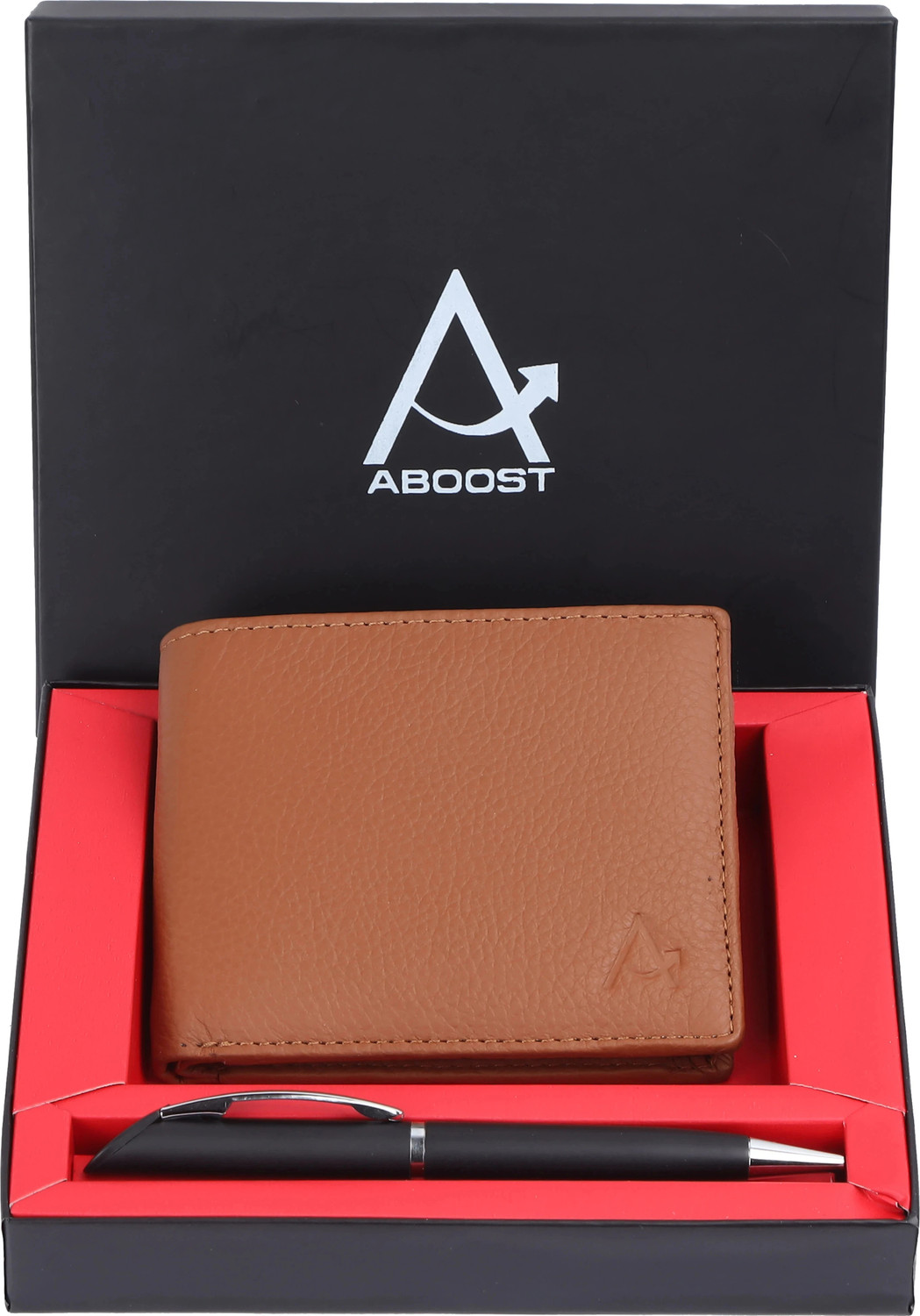 Image of Cotnis Men Formal, Ethnic, Trendy Brown Genuine Leather RFID Money Clip (8 Card Slots)
