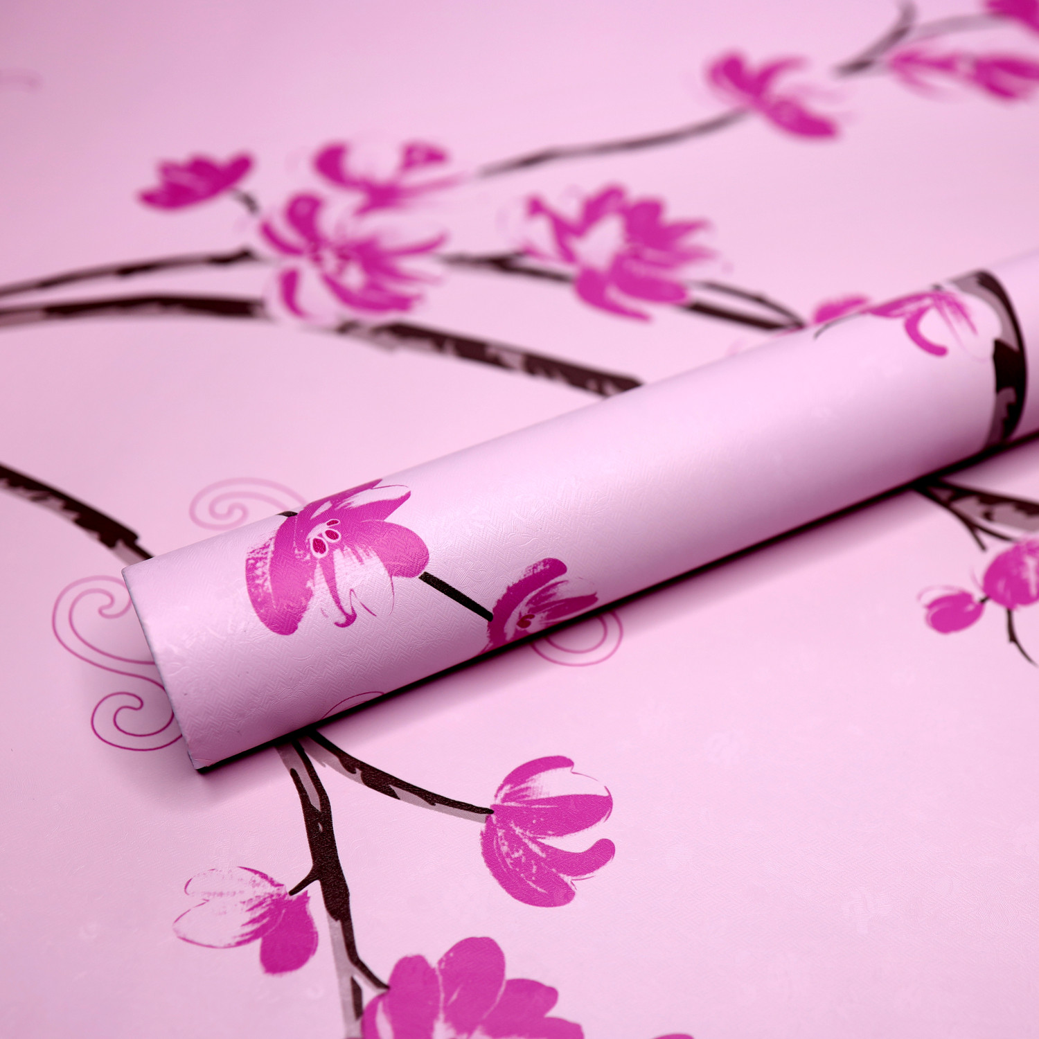 Image of KAAF 1000 cm x 45 cm Waterproof Floral & Botanical Vinyl Wallpaper (Multicolor)