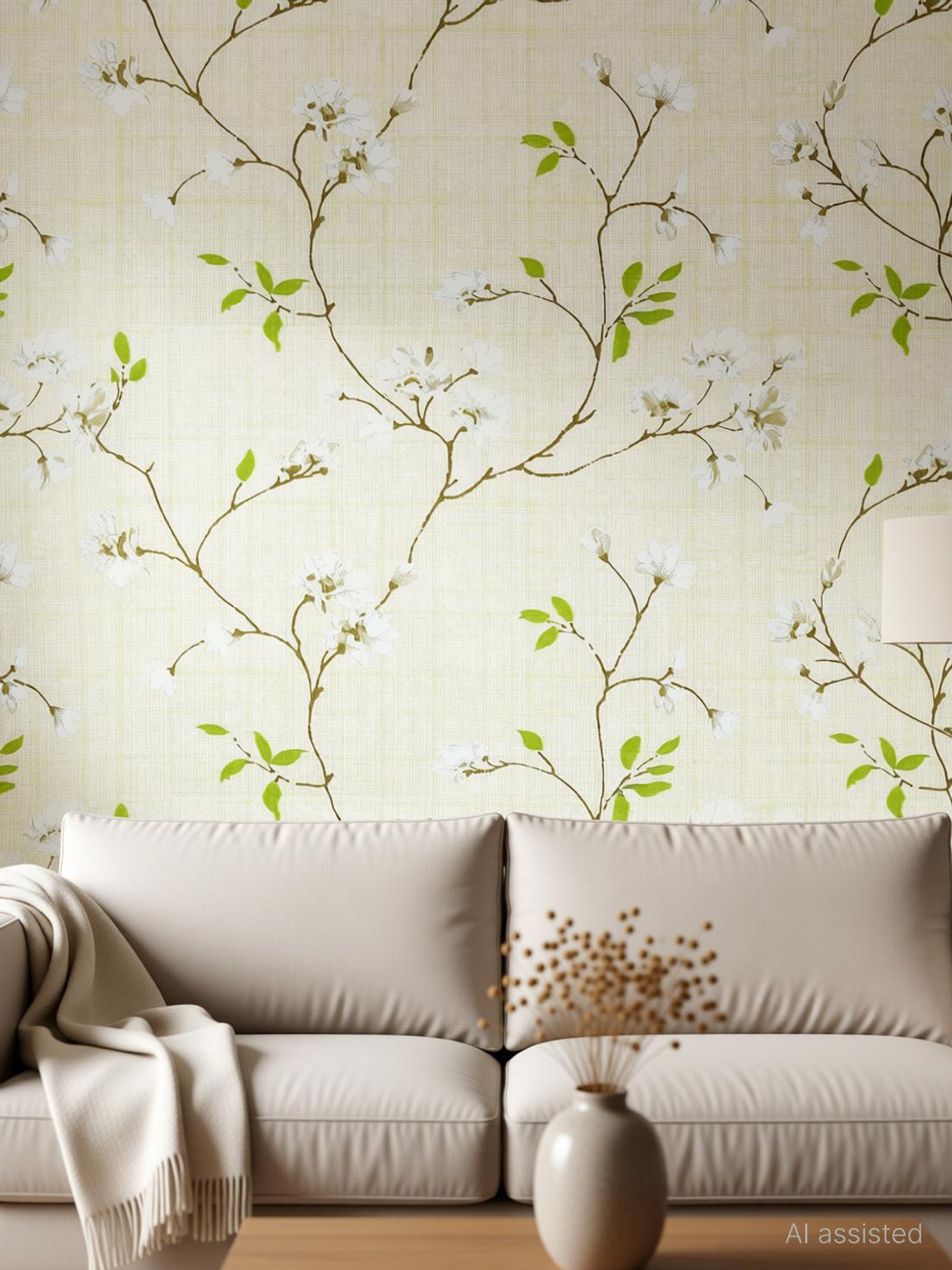 Image of Pringo 1000 cm x 45 cm Waterproof Decorative Vinyl Wallpaper (White, Gold)