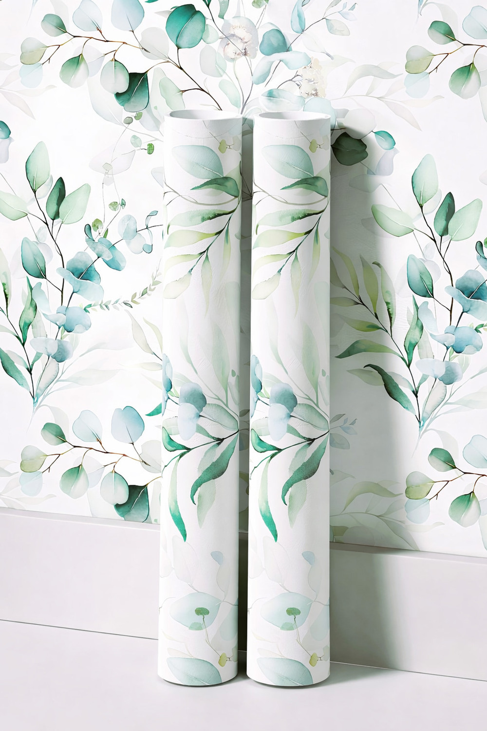 Image of Floppy 300 cm x 45 cm Classics Paper Wallpaper (Blue, White)