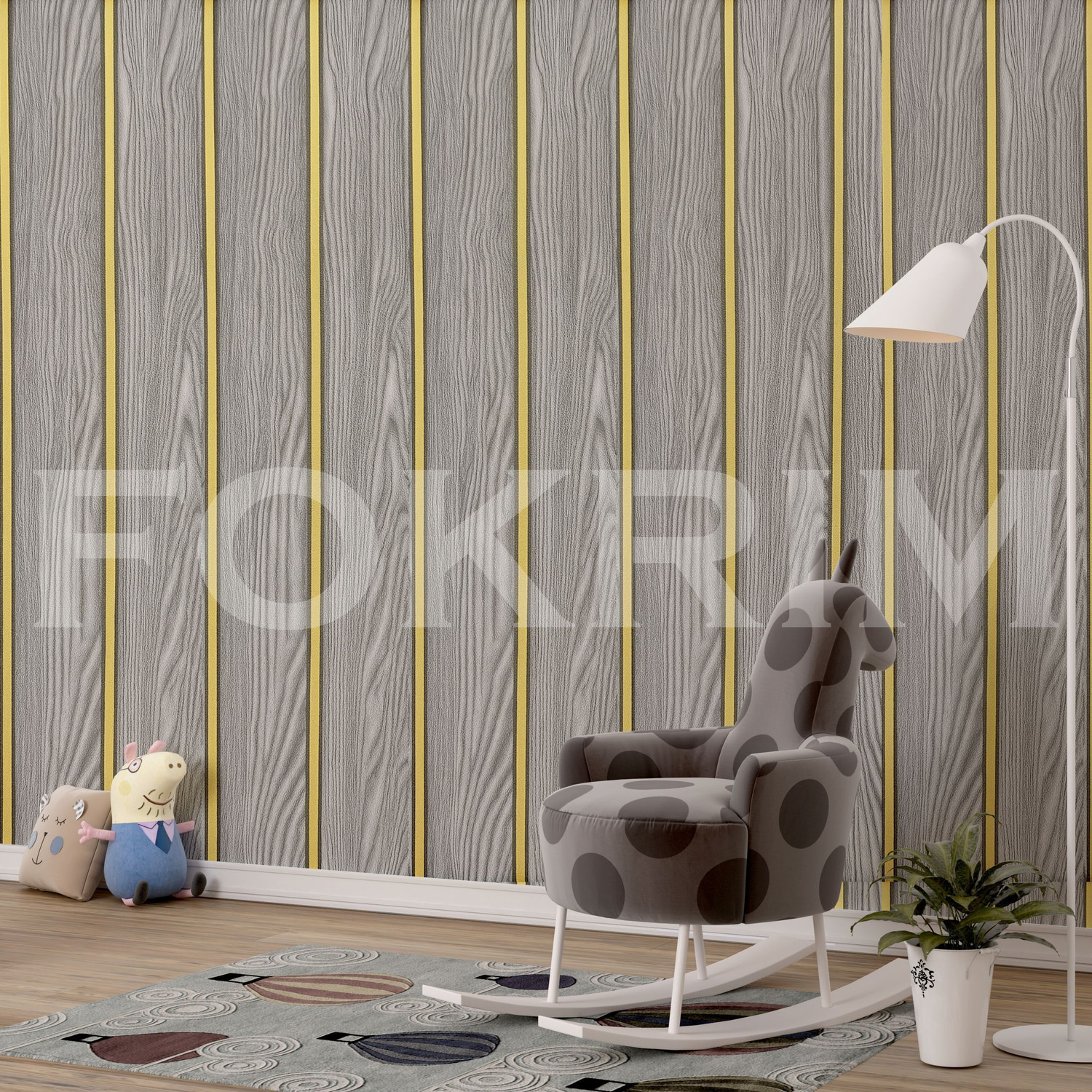 Image of FOKRIM 500 cm x 45 cm Waterproof Decorative Vinyl Wallpaper (Multicolor)