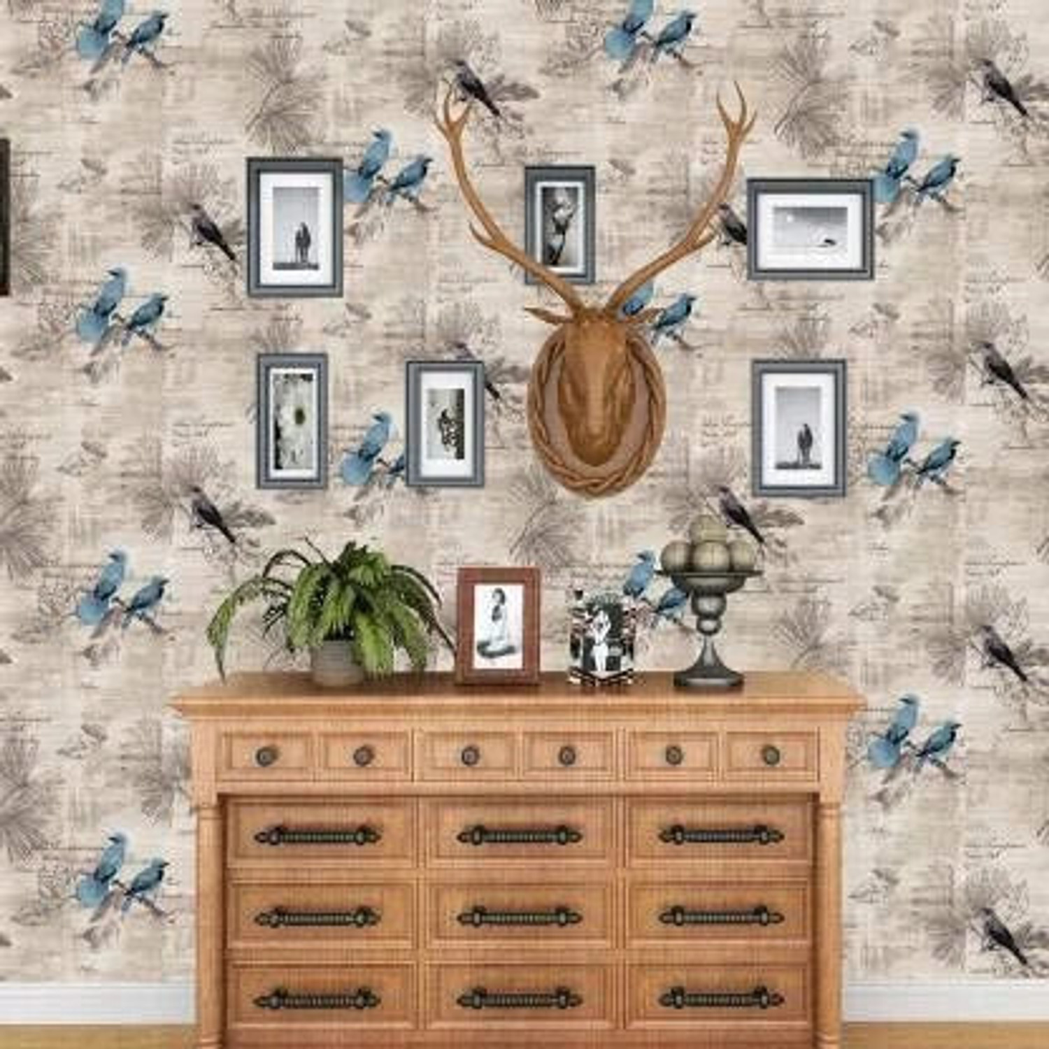Image of FOKRIM 500 cm x 45 cm Waterproof Decorative Vinyl Wallpaper (Multicolor)