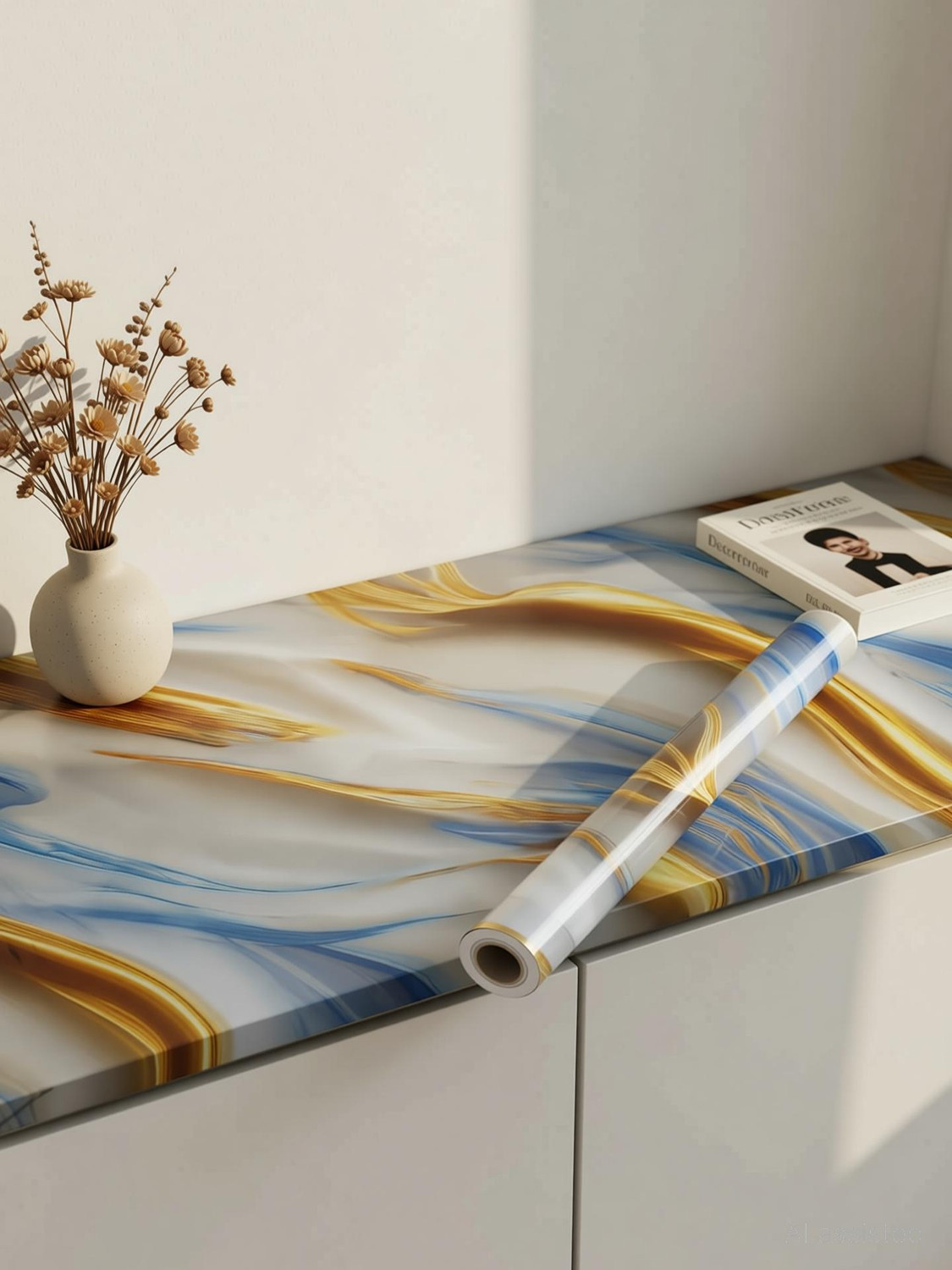 Image of hias 60 cm x 200 cm Waterproof Decorative Foils Wallpaper (Multicolor, Pack of 2)