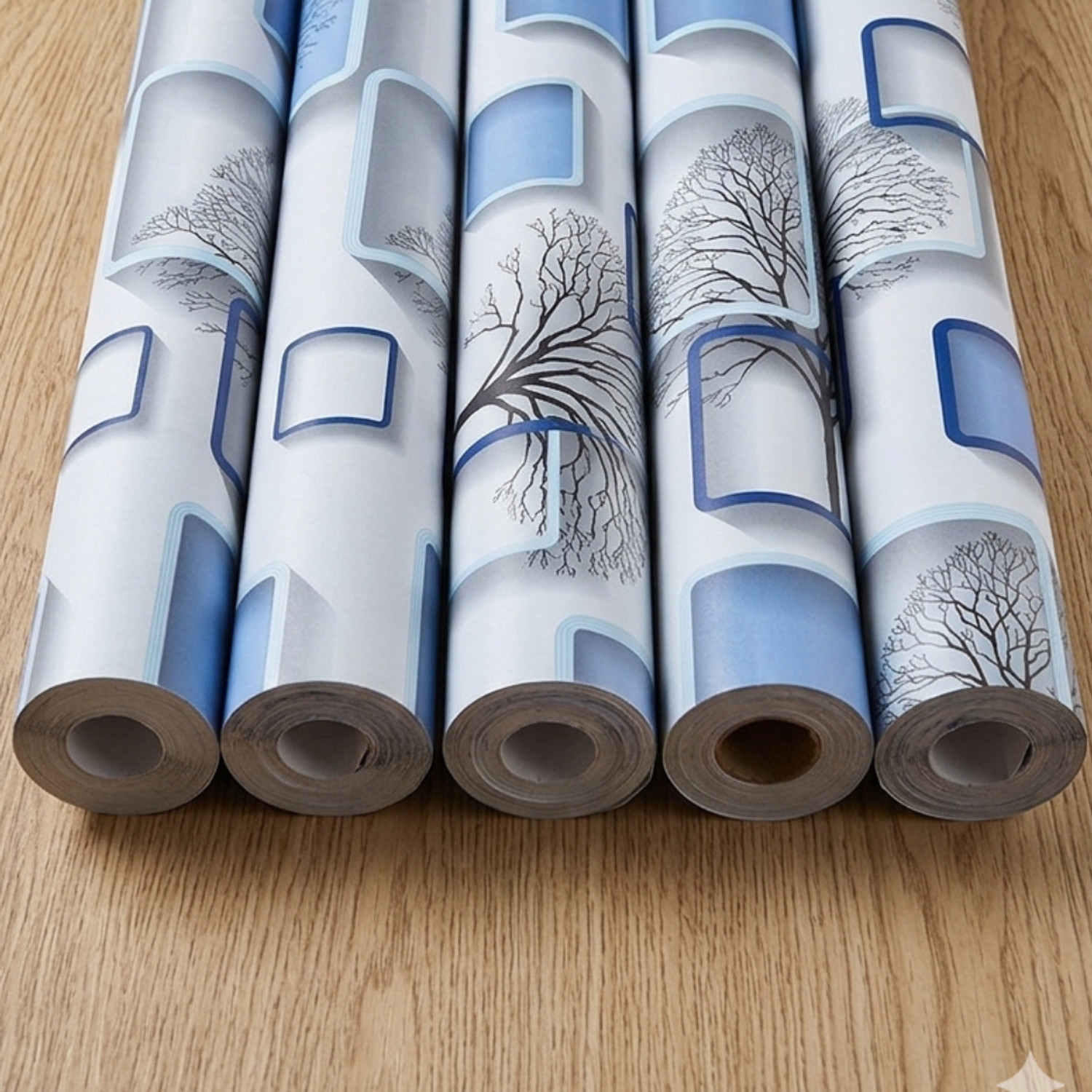 interawalldecor 300cm x 40cm Waterproof Floral Vinyl Wallpaper - Image 1