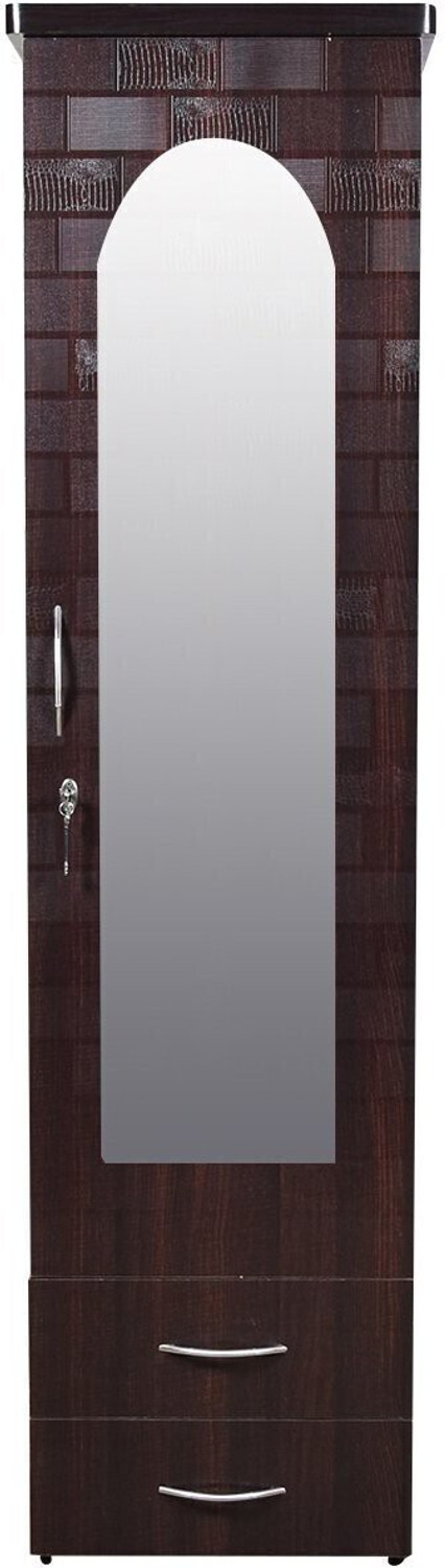 Image of Kunjal Furniture Sheesham Wood Dressing Table With Open Shelves | Drawers & Full Length Mirror | Solid Wood Dressing Table (Finish Color - , Walnut Finish 2, DIY(Do-It-Yourself))