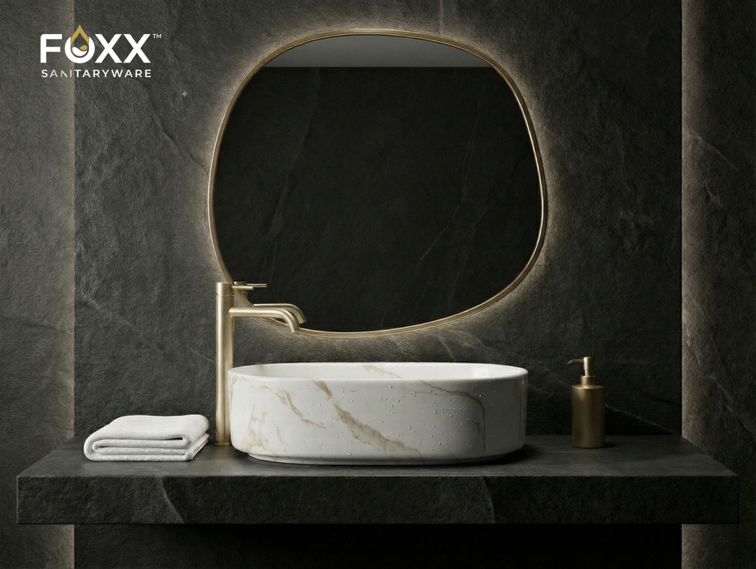 Image of Moro {ANTILA 234} Ceramic Table Top Wash Basin 12x16 Inch Rectangular Countertop Sink for Bathroom Table Top Basin (WHITE-BLACK)