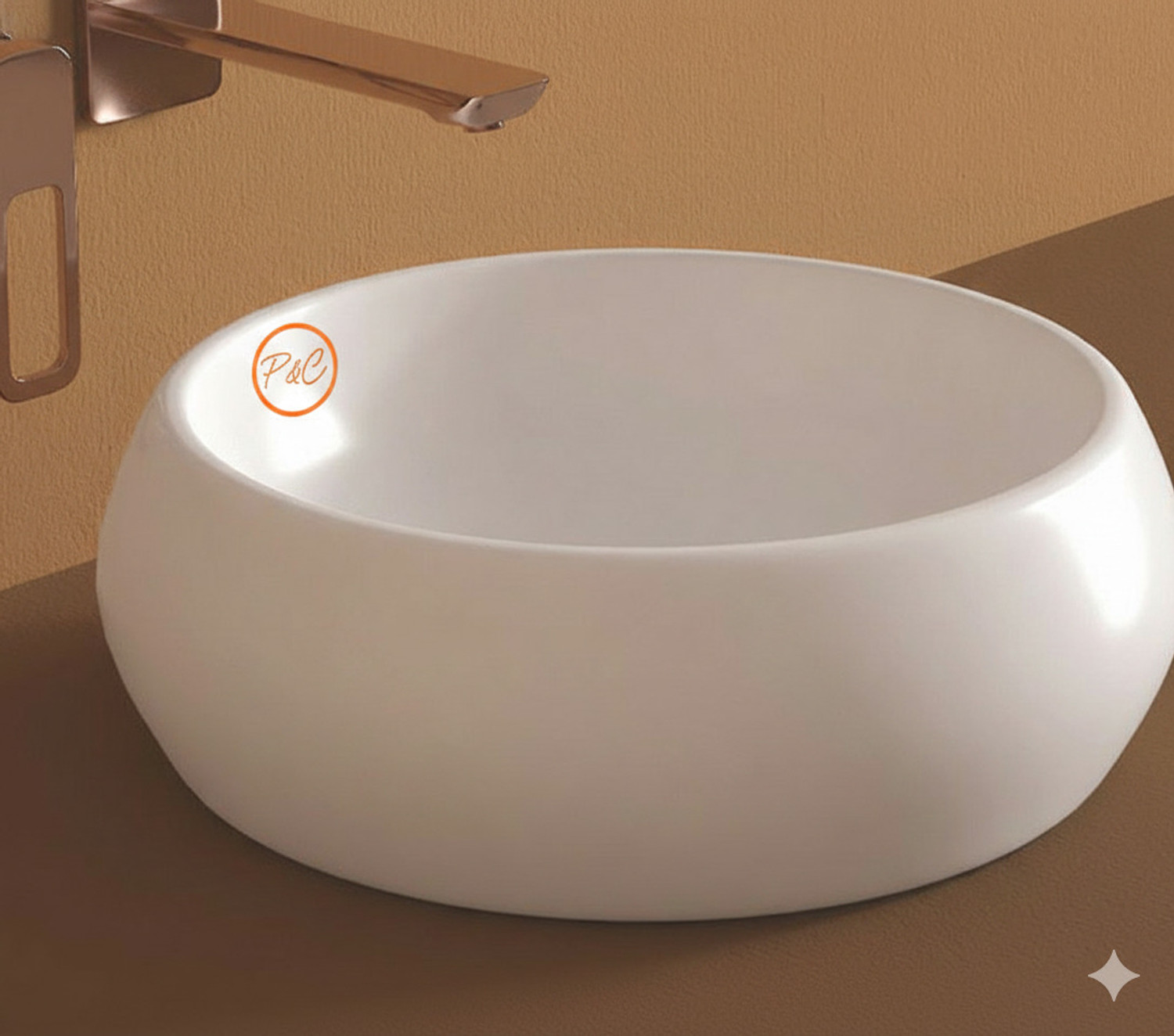 Image of Flipkart SmartBuy TT-22 Premium Grade Ceramic's White Table Top Wash Basin Table Top Basin (Glossy White)
