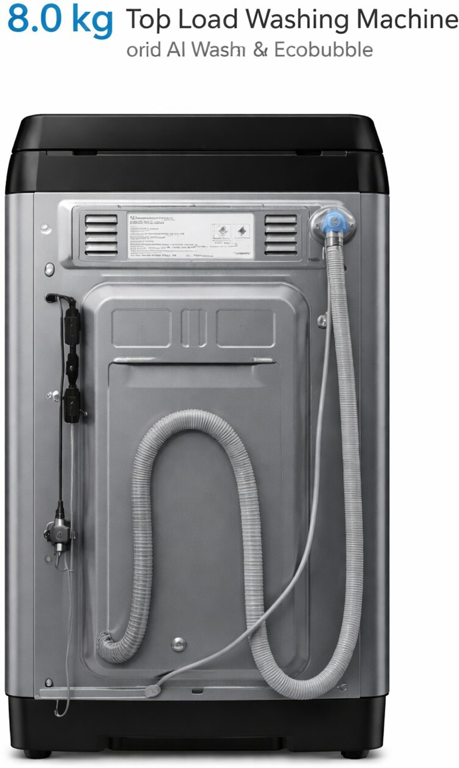Image of Samsung 8 kg Fully Automatic Top Load Black (WM-WA80F08E2CTL-8 KG)