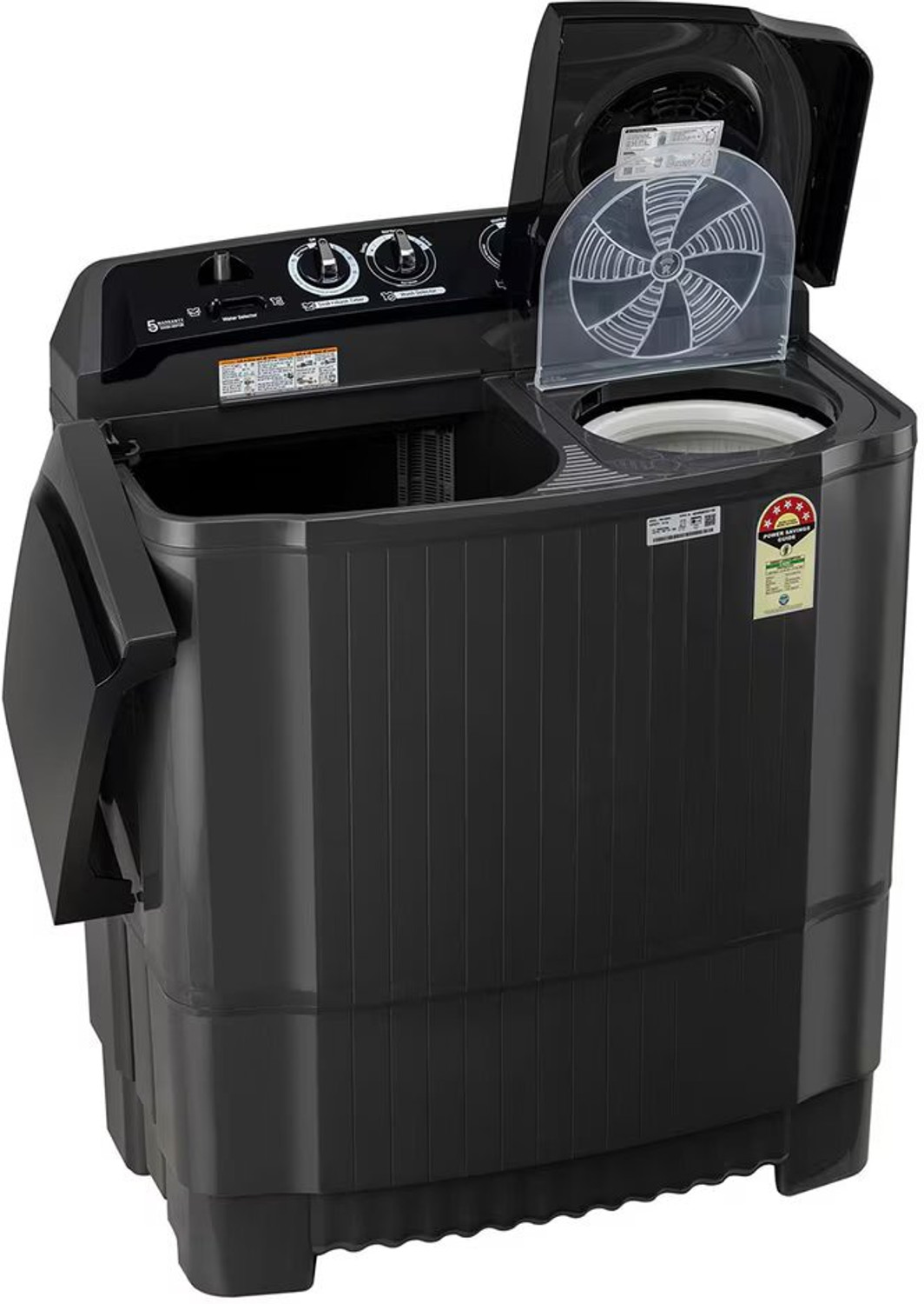 Image of LG 8 kg Semi Automatic Top Load Black (P8015SKAZ)
