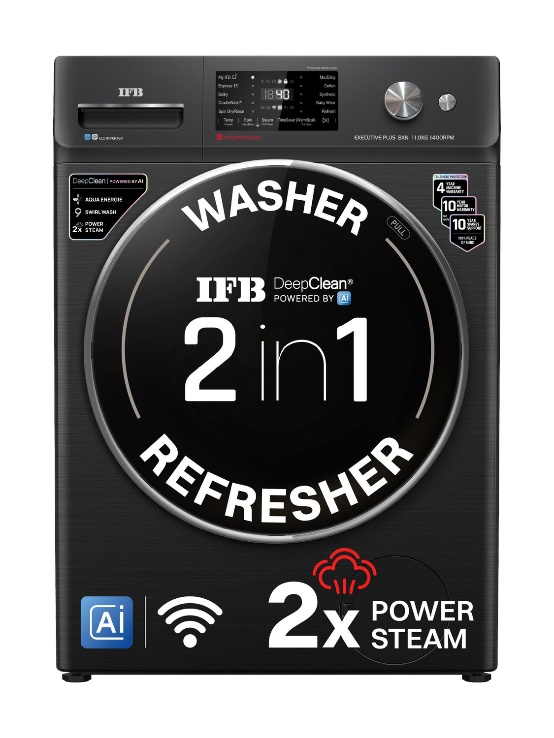 IFB 11 kg Front Load Washing Machine Black - Image 6