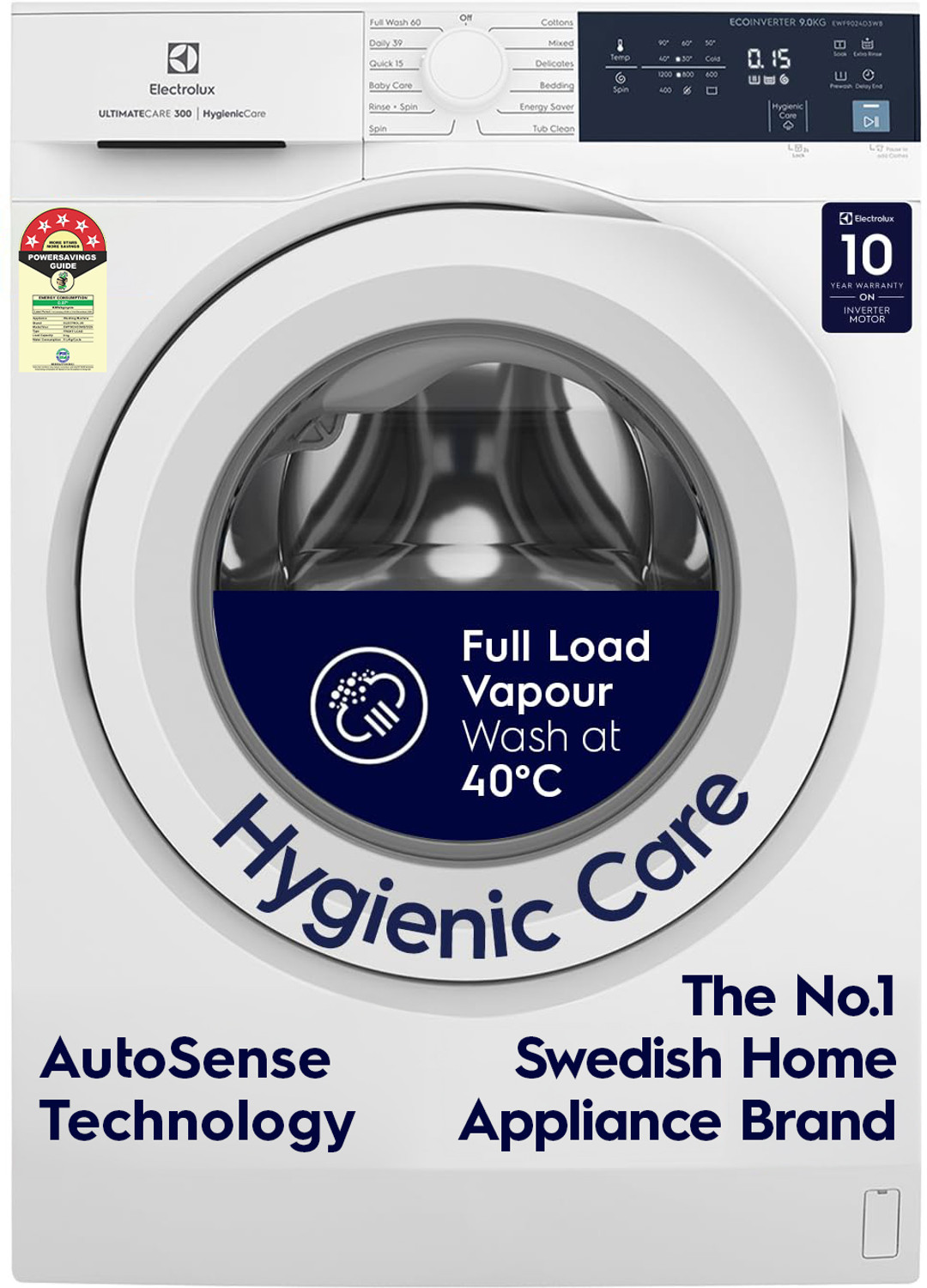 Image of Samsung 12 kg Fully Automatic Front Load with In-built Heater Blue (WW12DG5B24AS)