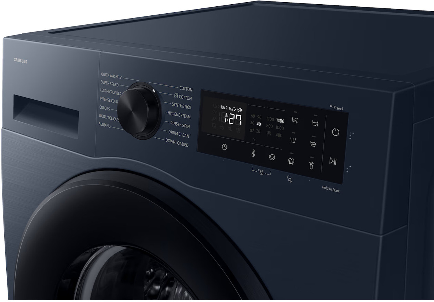 Image of Samsung 12 kg Fully Automatic Front Load with In-built Heater Blue (WW12DG5B24AS)
