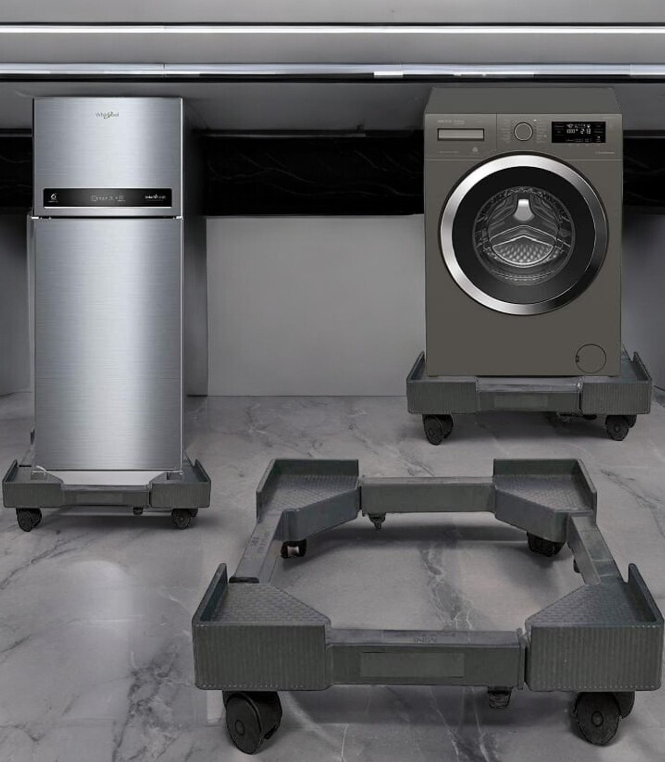 Image of GOLAJI Washing Machine, Refrigerator, Air Cooler, Water Cooler Material Plastic (70 cm x 70 cm)