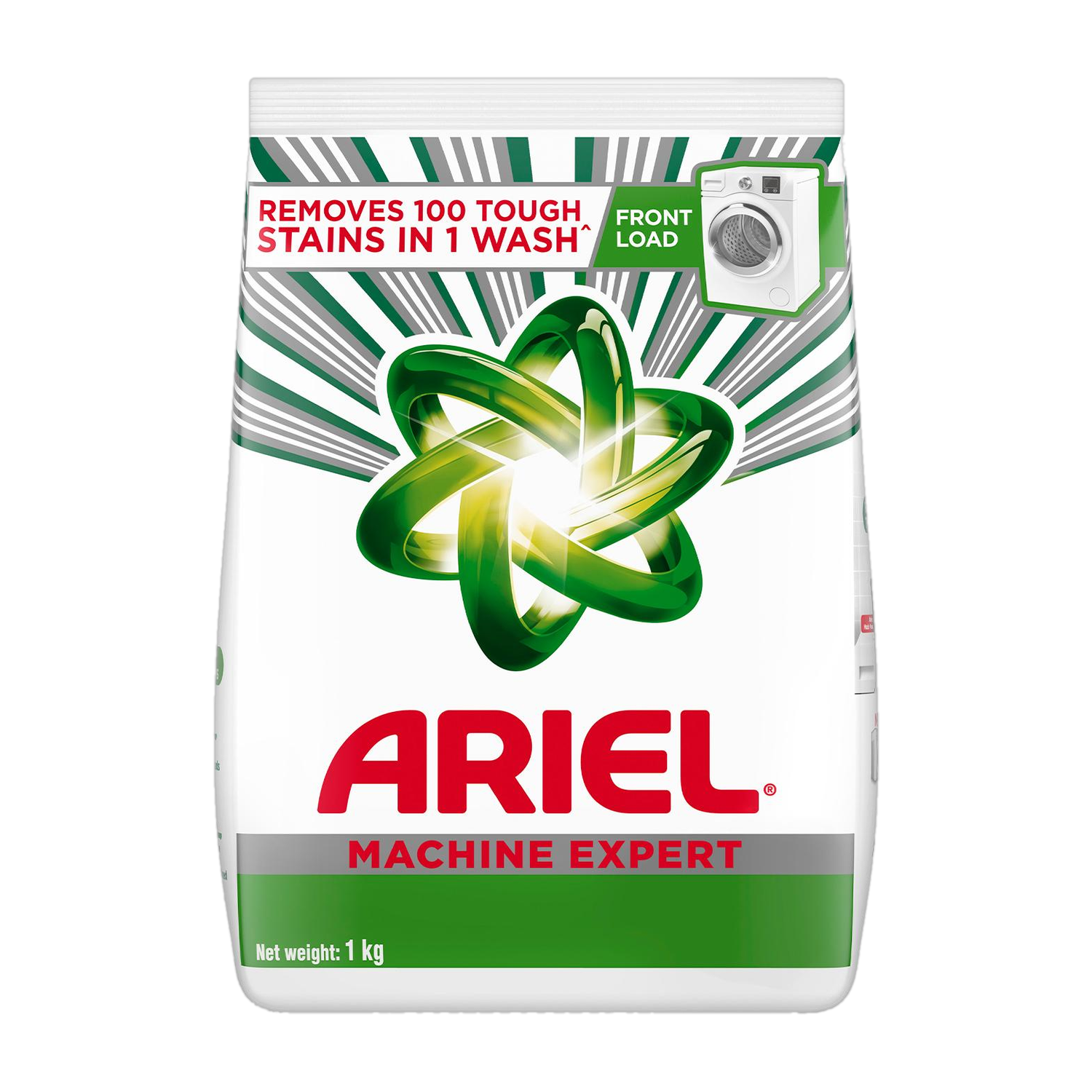 Image of Ariel Front Load - 4Kg + 2Kg free | Removes 100 Tough Stains in 1 wash Detergent Powder (Fresh) (4 kg)