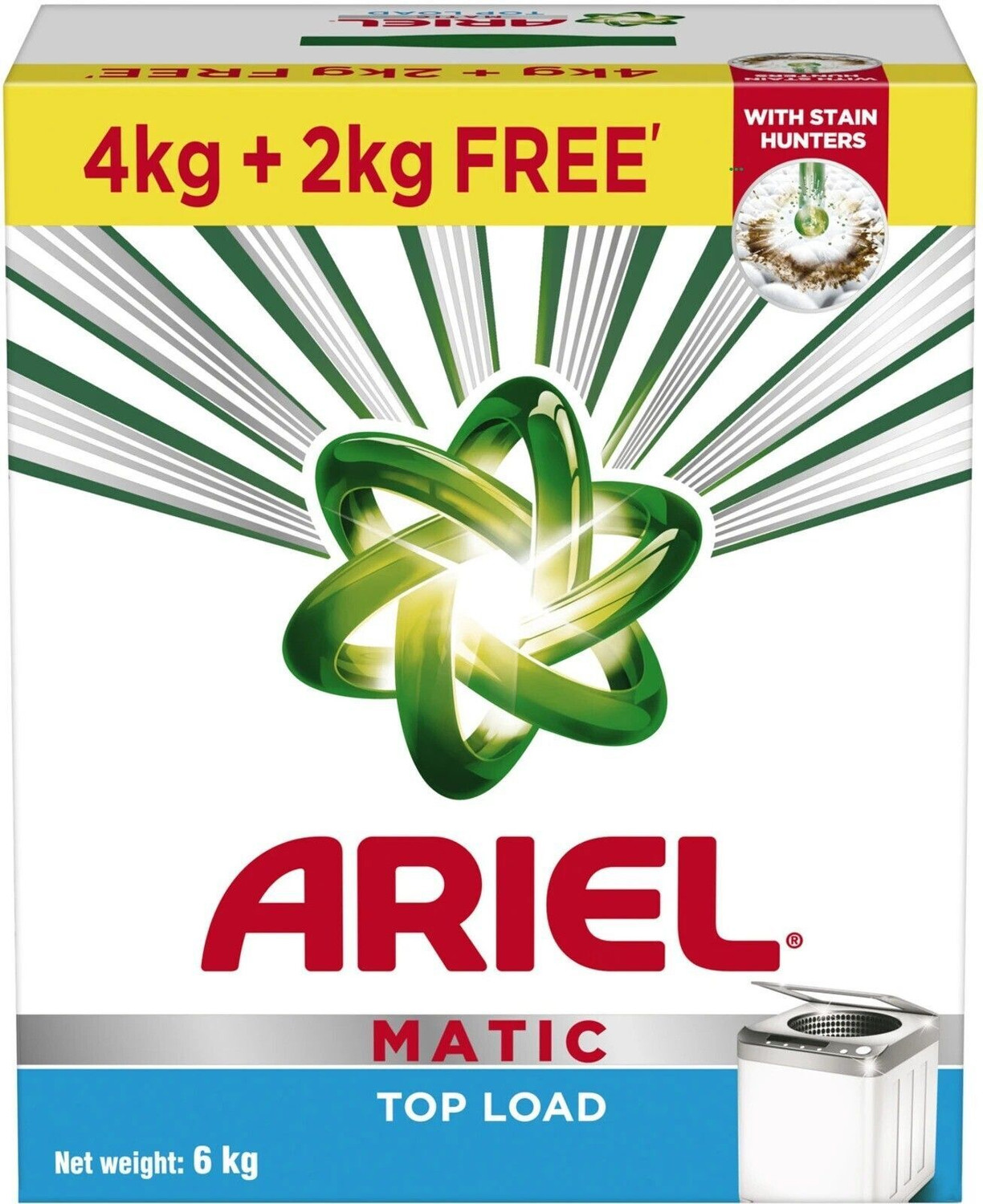 Image of Ariel Bright Care Laundry Powder Detergent Powder (6 kg)