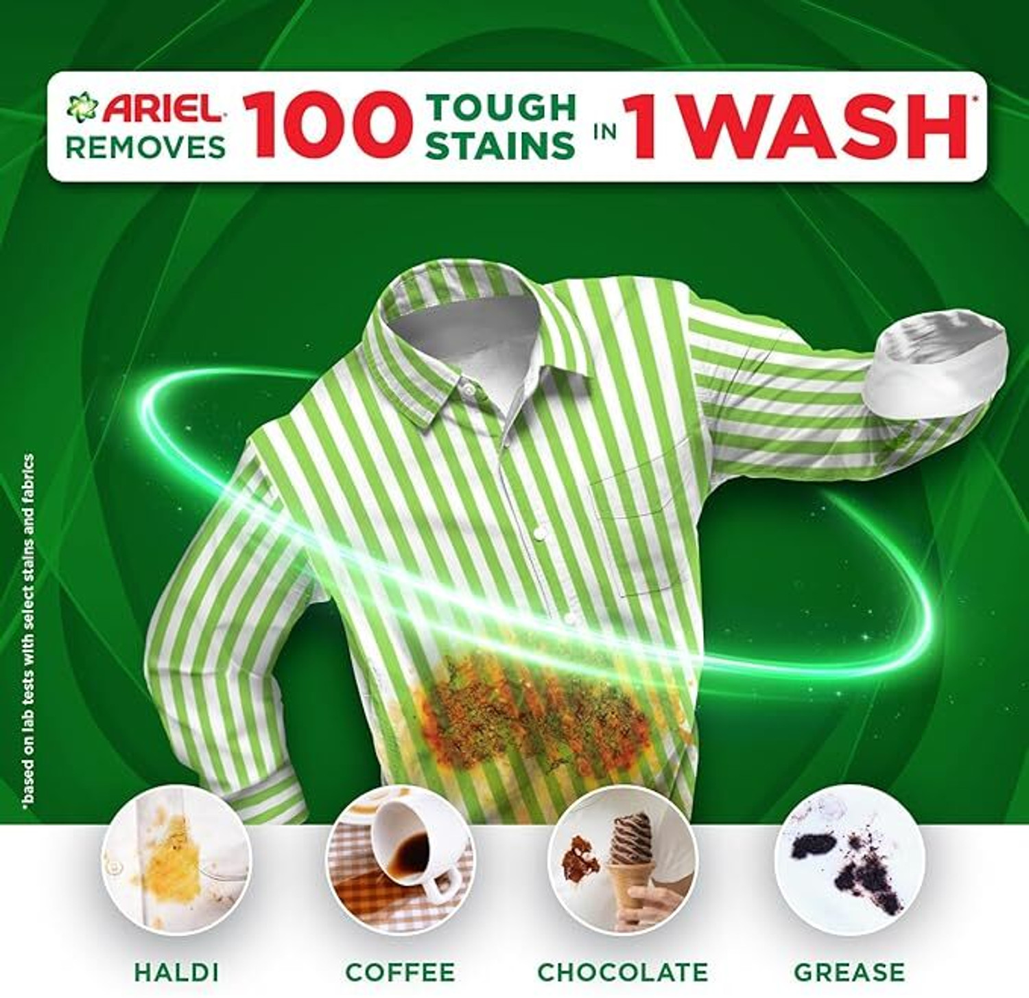Image of Ariel Front Load - 4Kg + 2Kg Free | Powerful Stain Removal in 1 wash Detergent Powder (Fresh) (4 kg)