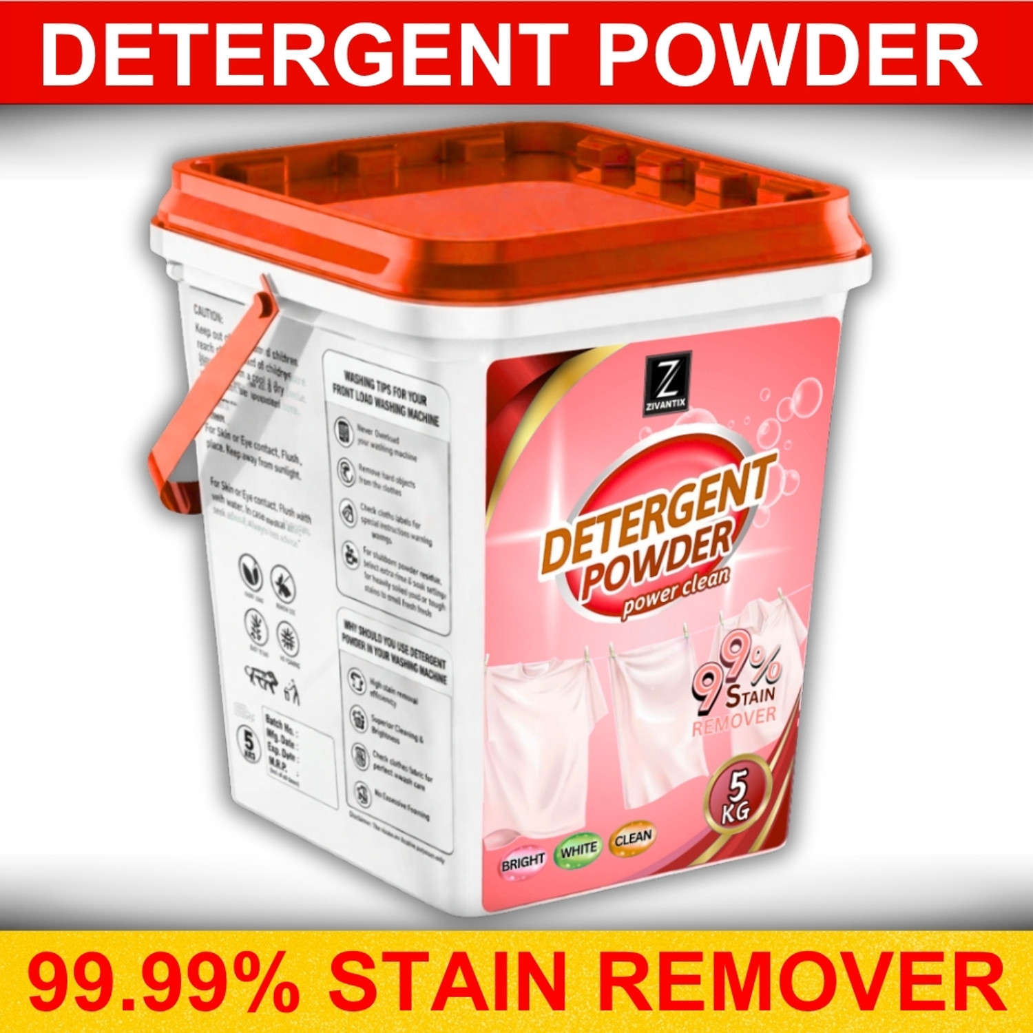 Image of Ariel Front Load - 4Kg + 2Kg Free | Powerful Stain Removal in 1 wash Detergent Powder (Fresh) (4 kg)