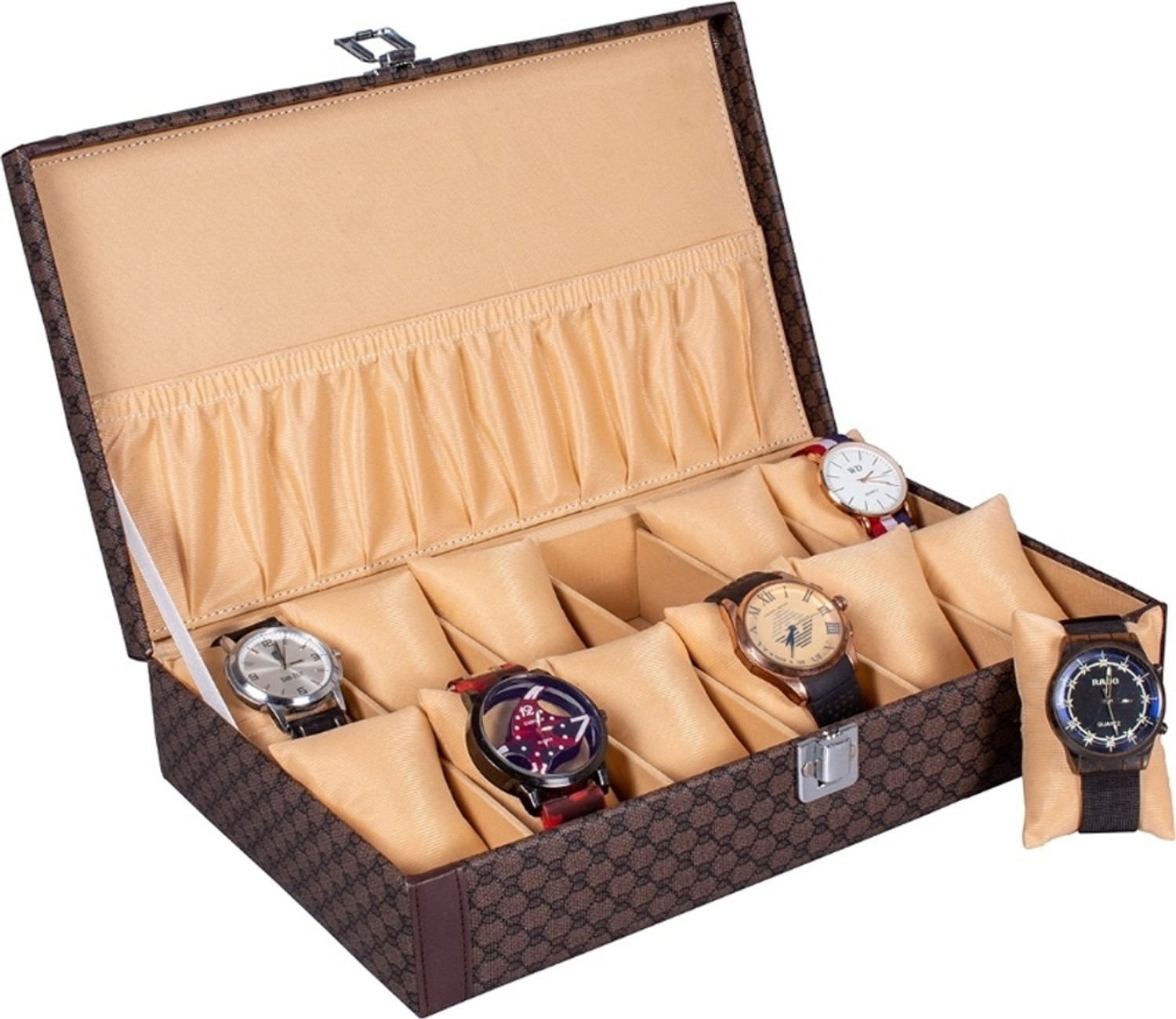 Image of Jhola Basta Watch Box Watch Box (Brown, Holds 12 Watches)