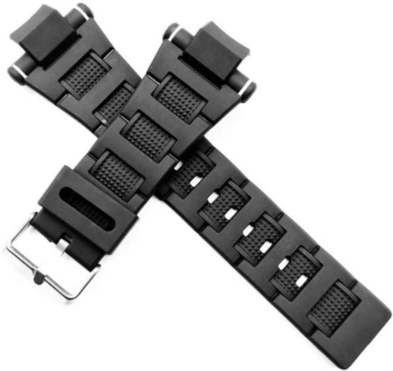 Image of DBLACK [CDS3]CASIO Strap Band for Men's G-SHOCK GD-120, GA-100, GA-110, GA-100C 16 mm Resin Watch Strap (Black)