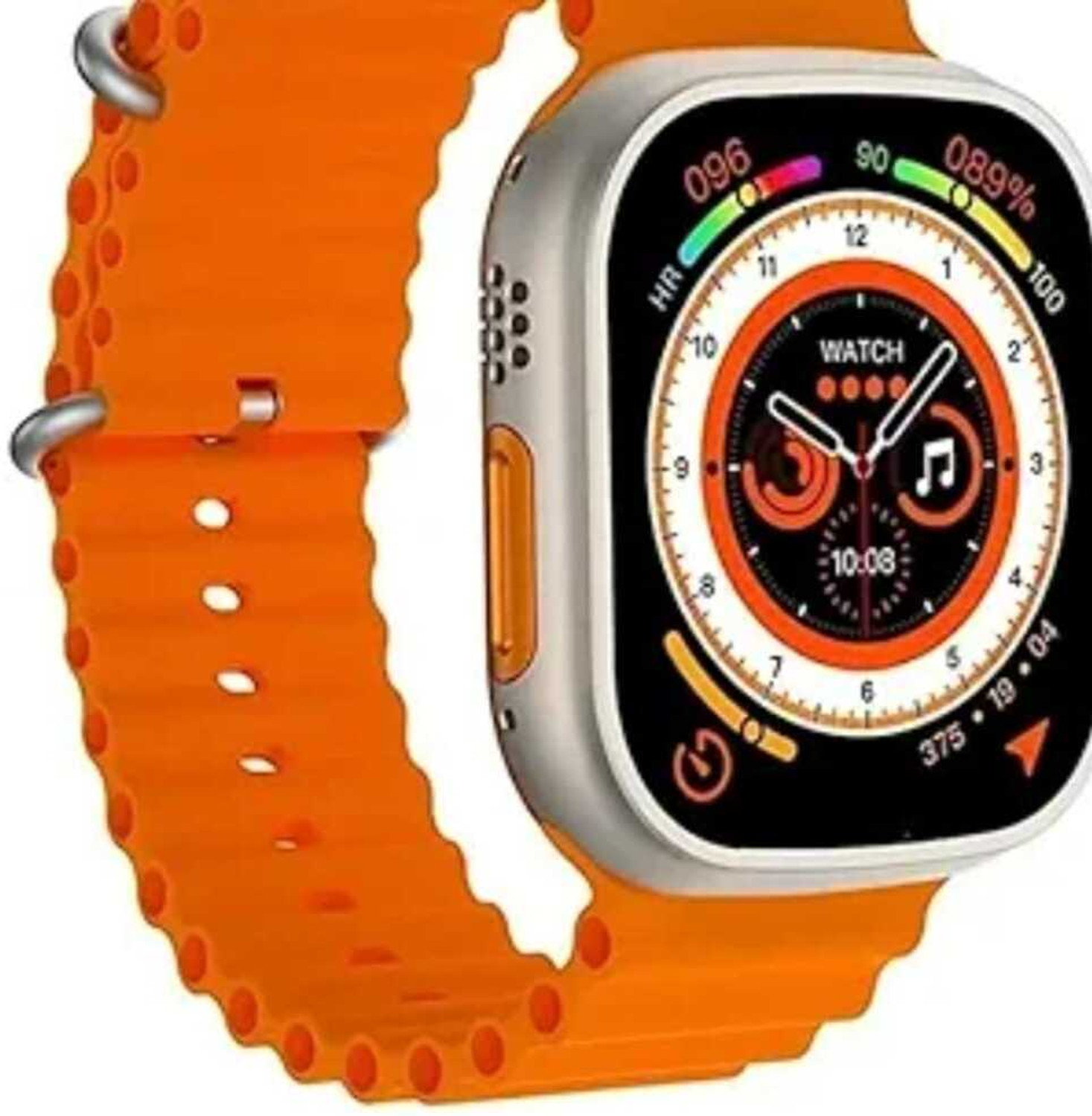 Image of CHG Soft Silicone Strap Compatible with Ambrane Wise Eon Pro 20 mm Silicone Watch Strap (Black)