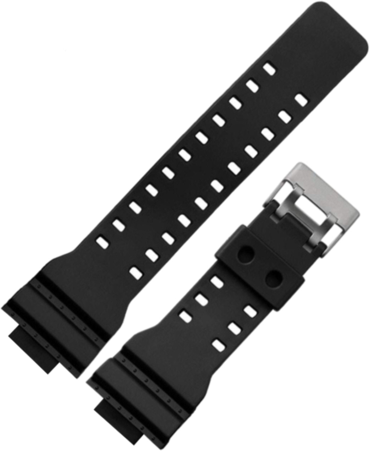Image of DBLACK [CDS3]CASIO Strap Band for Men's G-SHOCK GD-120, GA-100, GA-110, GA-100C 16 mm Resin Watch Strap (Black)