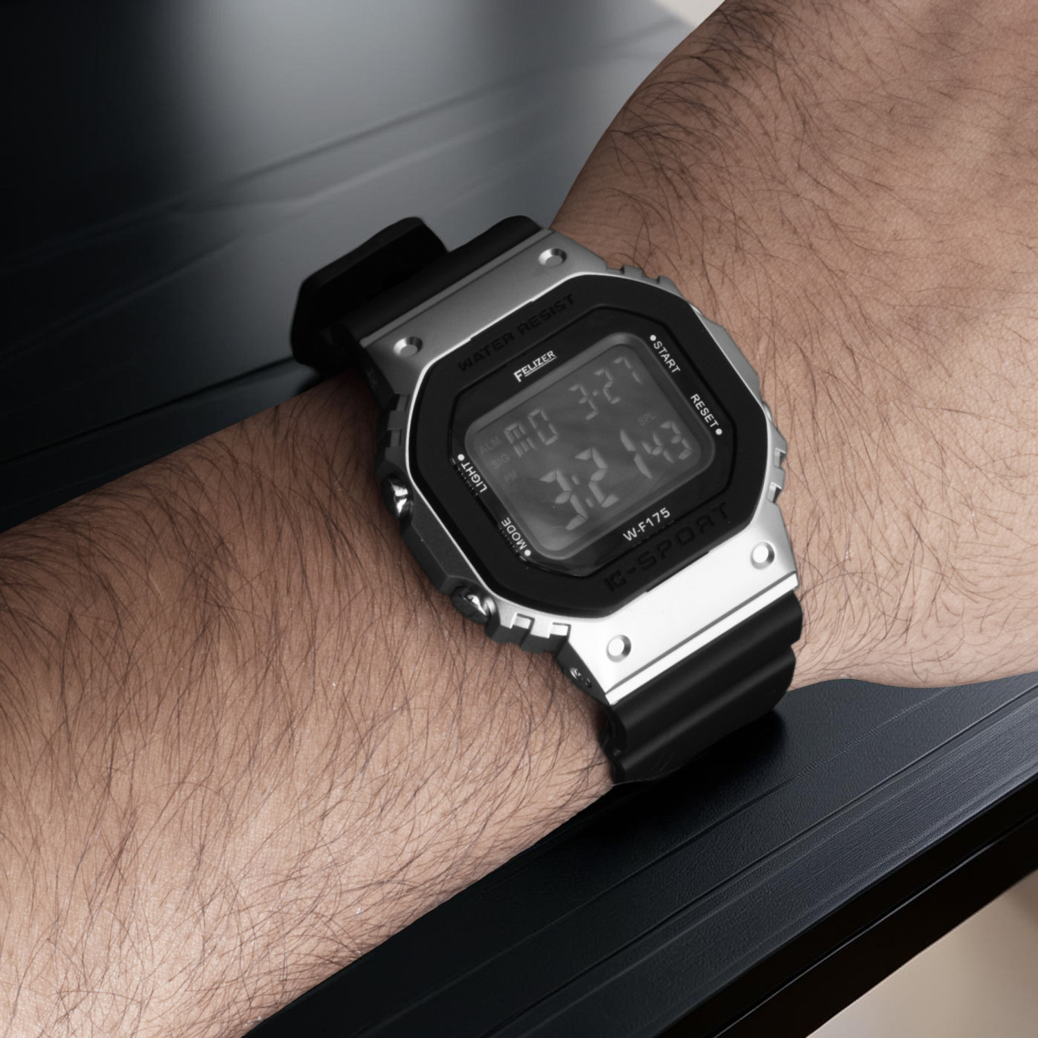 Felizer Black Silicone Strap Digital Watch - Image 1