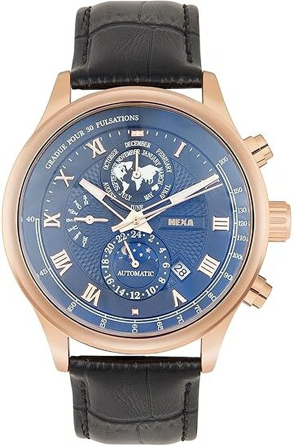 Image of FENlX Skeleton Dial Analog Men's Watch with Silicone Strap Analog Watch - For Men Fw - 109 ( Grey )
