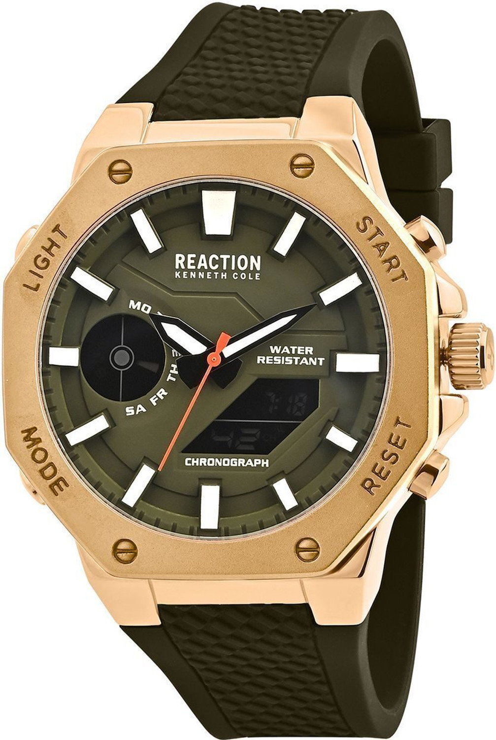 Image of Kenneth Cole Reaction Digi-Analog Men's Green Dial Watch Analog-Digital Watch - For Men KRWGP0069106